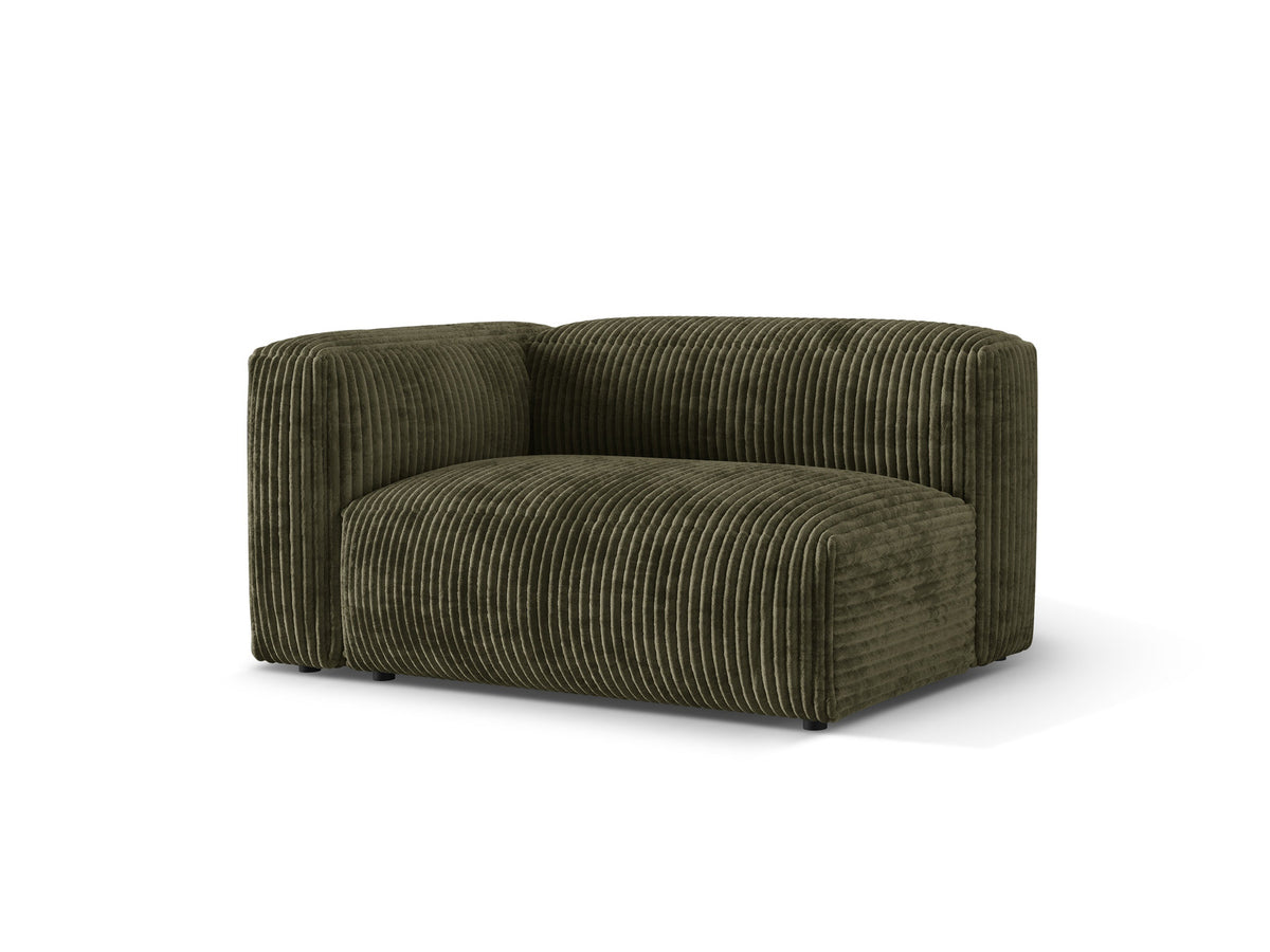 Martina Modul links 1 Sitzer in Moss Green-Tilia präsentiert im Onlineshop von KAQTU Design AG. Modulares Sofa ist von Micadoni
