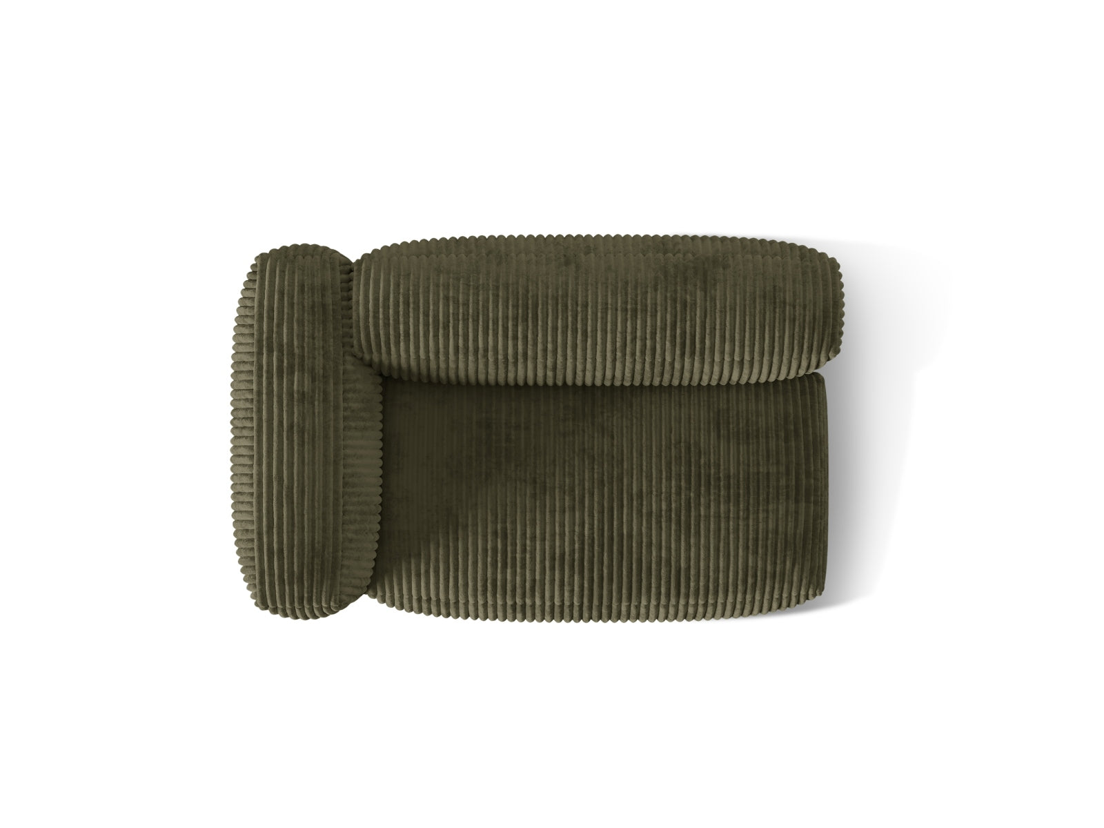 Eleganter linker 1-Sitzer Martina Modul in Moss Green-Tilia, ideal für stilvolle Wohnkonzepte und individuelle Raumgestaltung.