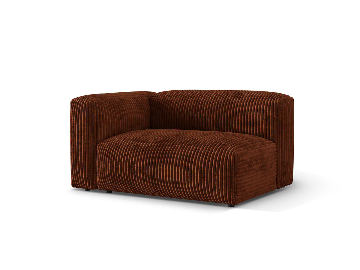 Martina Modul links 1 Sitzer in Brick-Tilia präsentiert im Onlineshop von KAQTU Design AG. Modulares Sofa ist von Micadoni