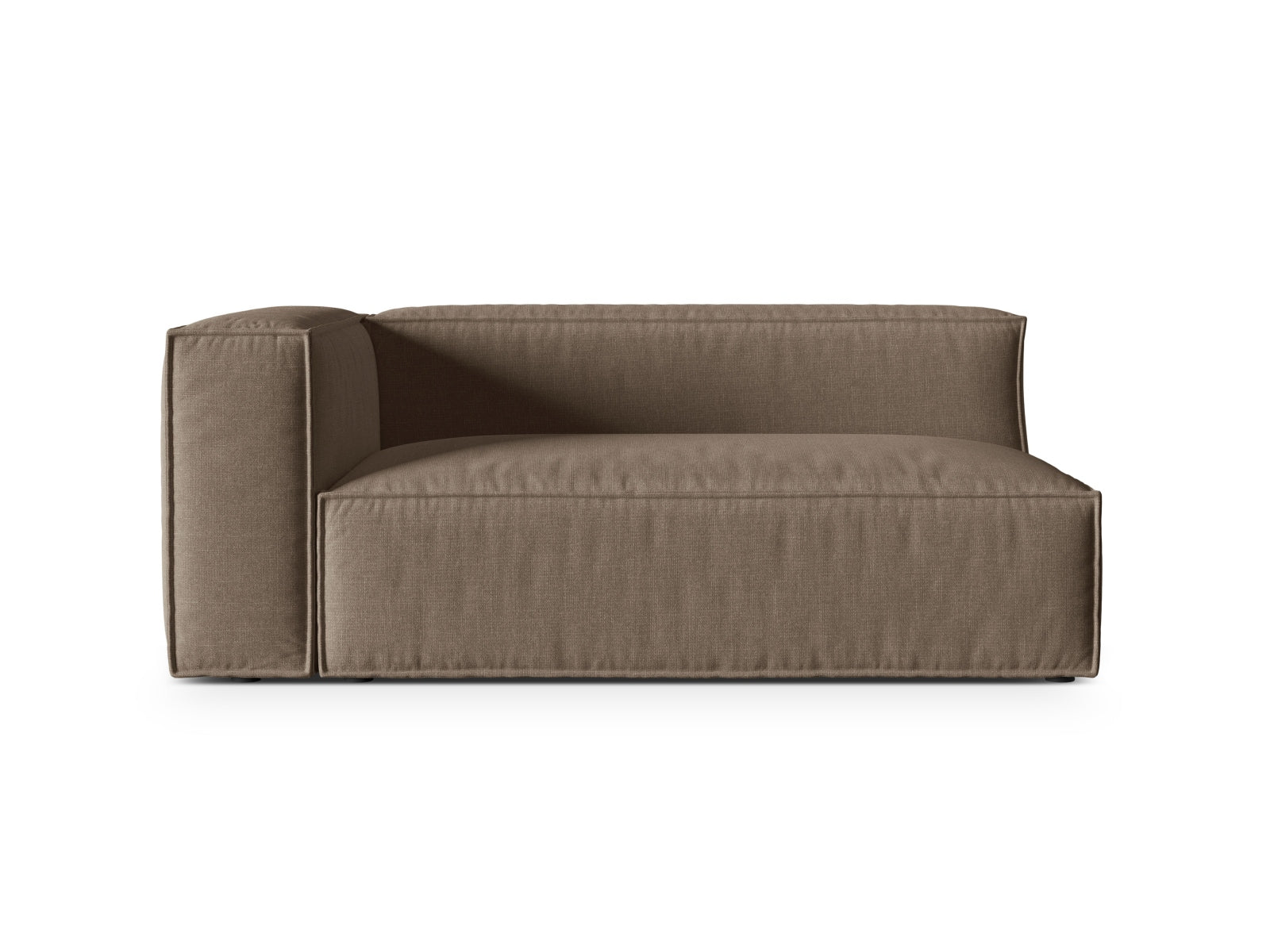 3-Sitzer Modulares Sofa links Nuria in Cappuccino-Liberty präsentiert im Onlineshop von KAQTU Design AG. 3er Sofa ist von Micadoni