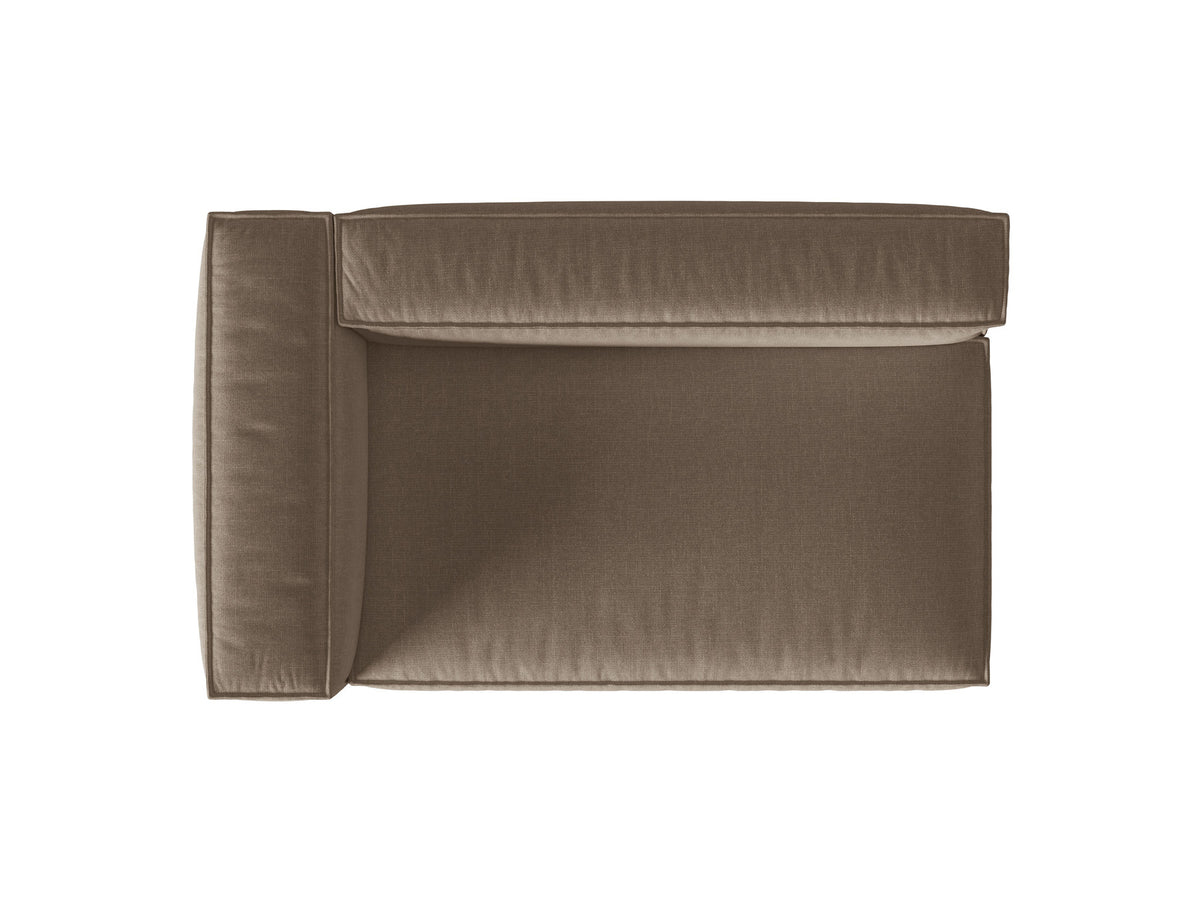 3-Sitzer Modulares Sofa links Nuria in Cappuccino-Liberty präsentiert im Onlineshop von KAQTU Design AG. Modulares Sofa ist von Micadoni