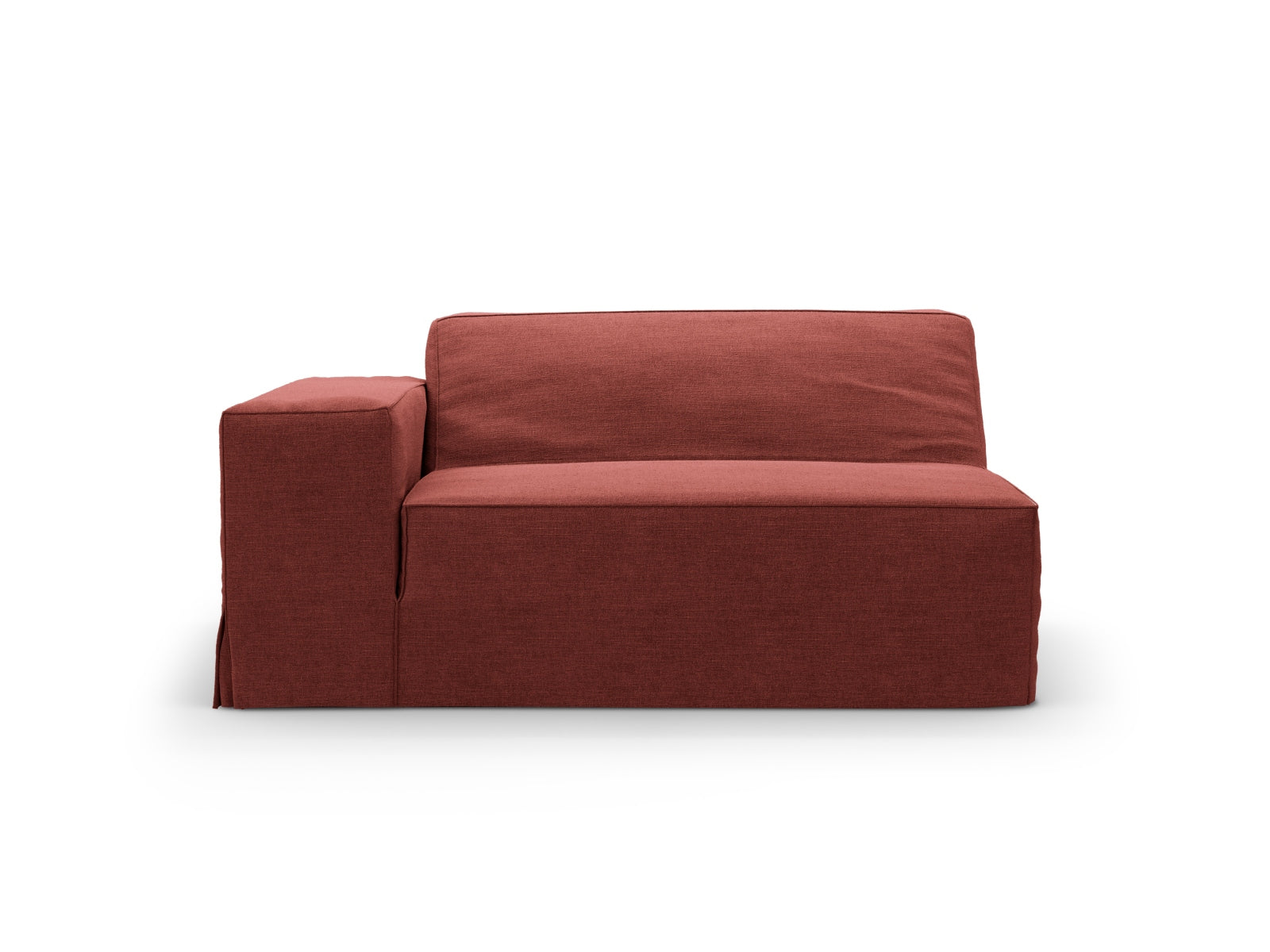 Stylischer Jodie Modul links 1 Sitzer in Cherrywood-LINS, perfekt für zeitgemäße Interieurs. Bequem und elegant, ideal für Ihr Zuhause.