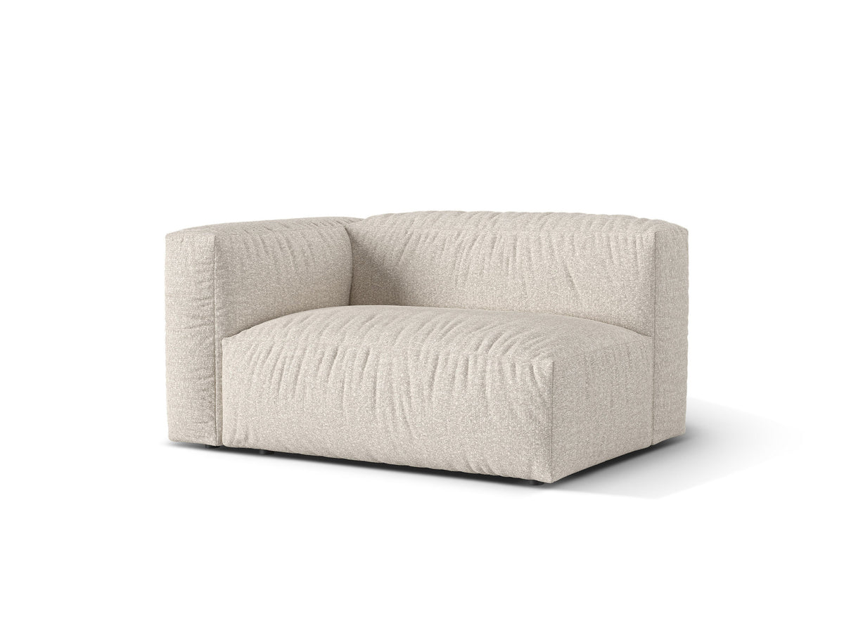 Doppelsitz-Sofa links Martina in Beige-Monet präsentiert im Onlineshop von KAQTU Design AG. Modulares Sofa ist von Micadoni