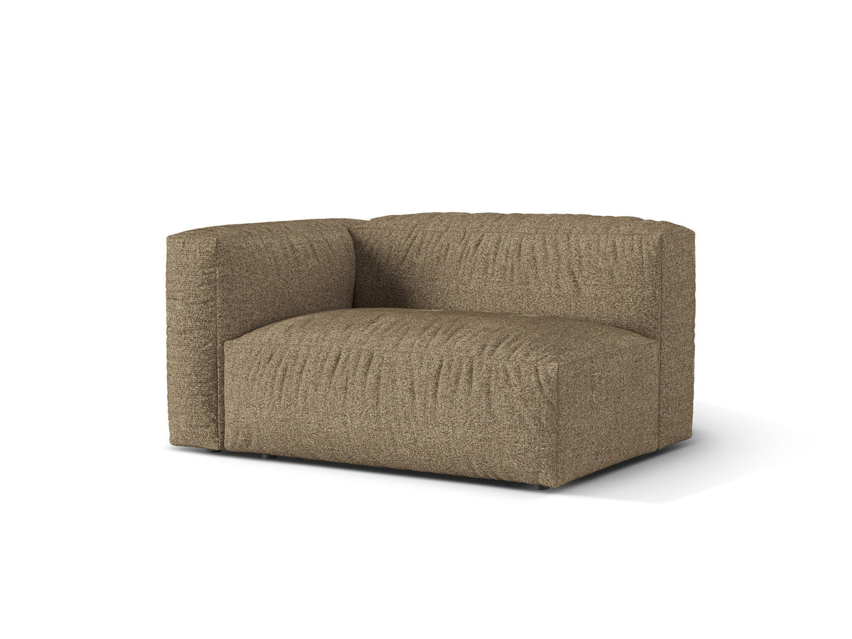 Doppelsitz-Sofa links Martina in Cappuccino-Monet präsentiert im Onlineshop von KAQTU Design AG. Modulares Sofa ist von Micadoni