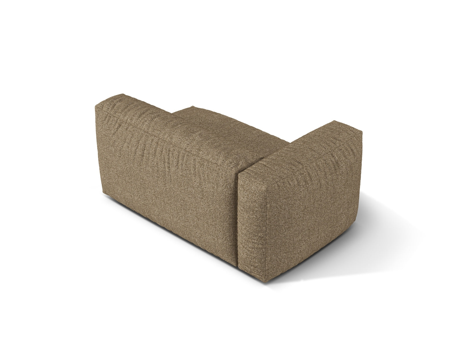 Elegantes Doppelsitz-Sofa links Martina in sanftem Cappuccino, ideal für moderne Wohnräume und vielseitige Einrichtungsmöglichkeiten.