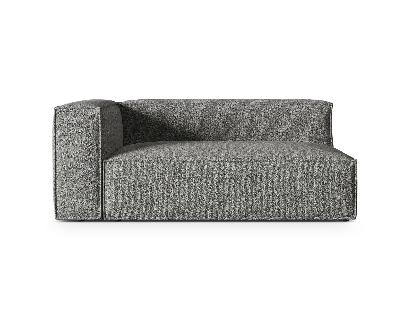 Nuria Boucle Modular Sofa links 3 Sitzer in Graphite-Monet präsentiert im Onlineshop von KAQTU Design AG. Modulares Sofa ist von Micadoni