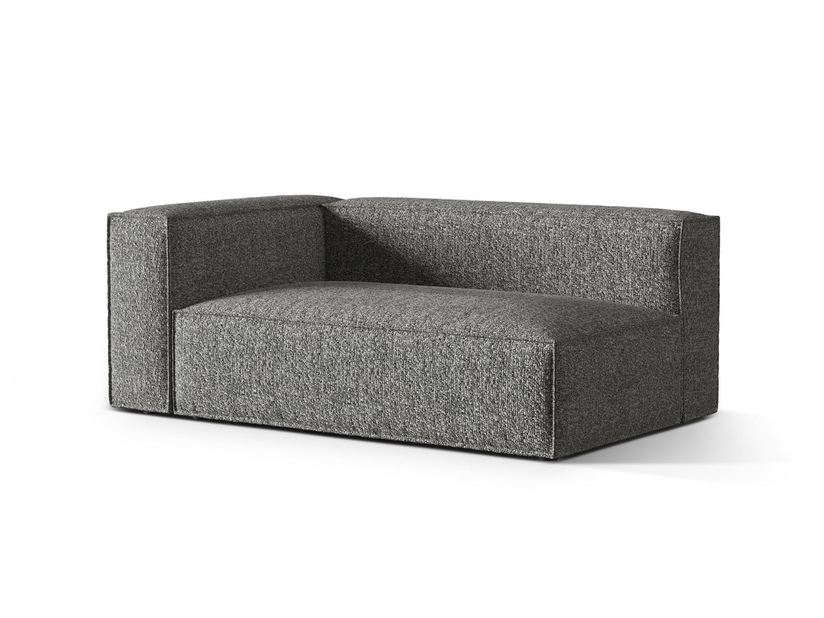 Nuria Boucle Modular Sofa links 3 Sitzer in Graphite-Monet präsentiert im Onlineshop von KAQTU Design AG. Modulares Sofa ist von Micadoni