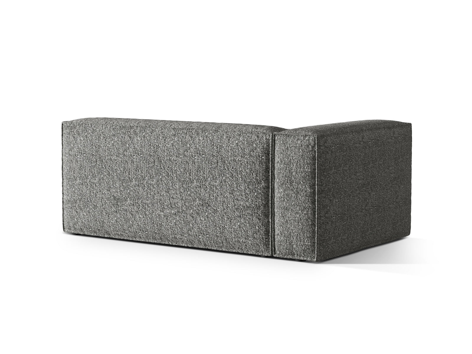 Stylisches Nuria Boucle Modular Sofa in Graphit, linksseitig, 3-Sitzer, perfekt für moderne Wohnkonzepte und gemütliche Atmosphäre.