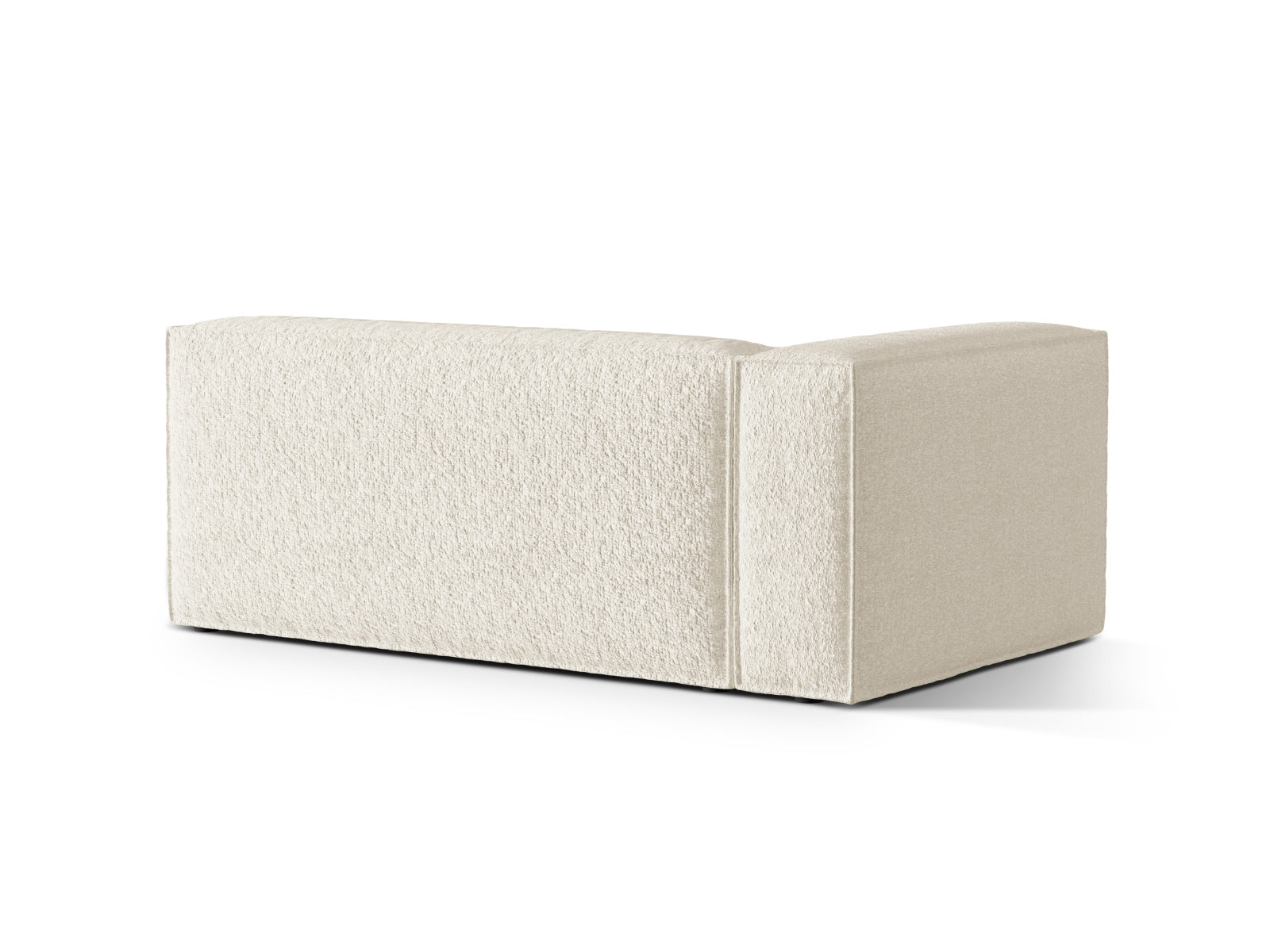 Entdecken Sie das Nuria Boucle 3-Sitzer Sofa links von Micadoni – elegantes, modulares Sofa für zeitgemässen Komfort und flexible Raumgestaltung.