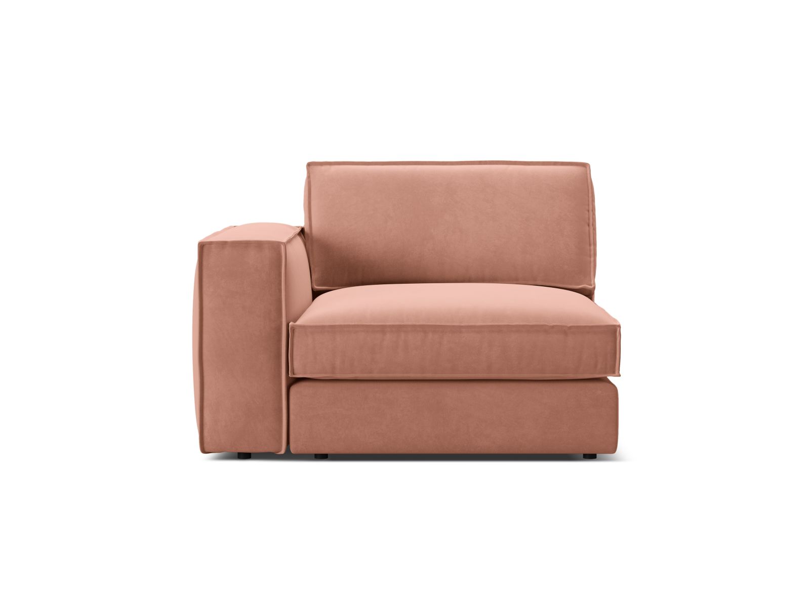 1-Sitzer Modul links Pola in Pink-Salvador präsentiert im Onlineshop von KAQTU Design AG. Modulares Sofa ist von Micadoni
