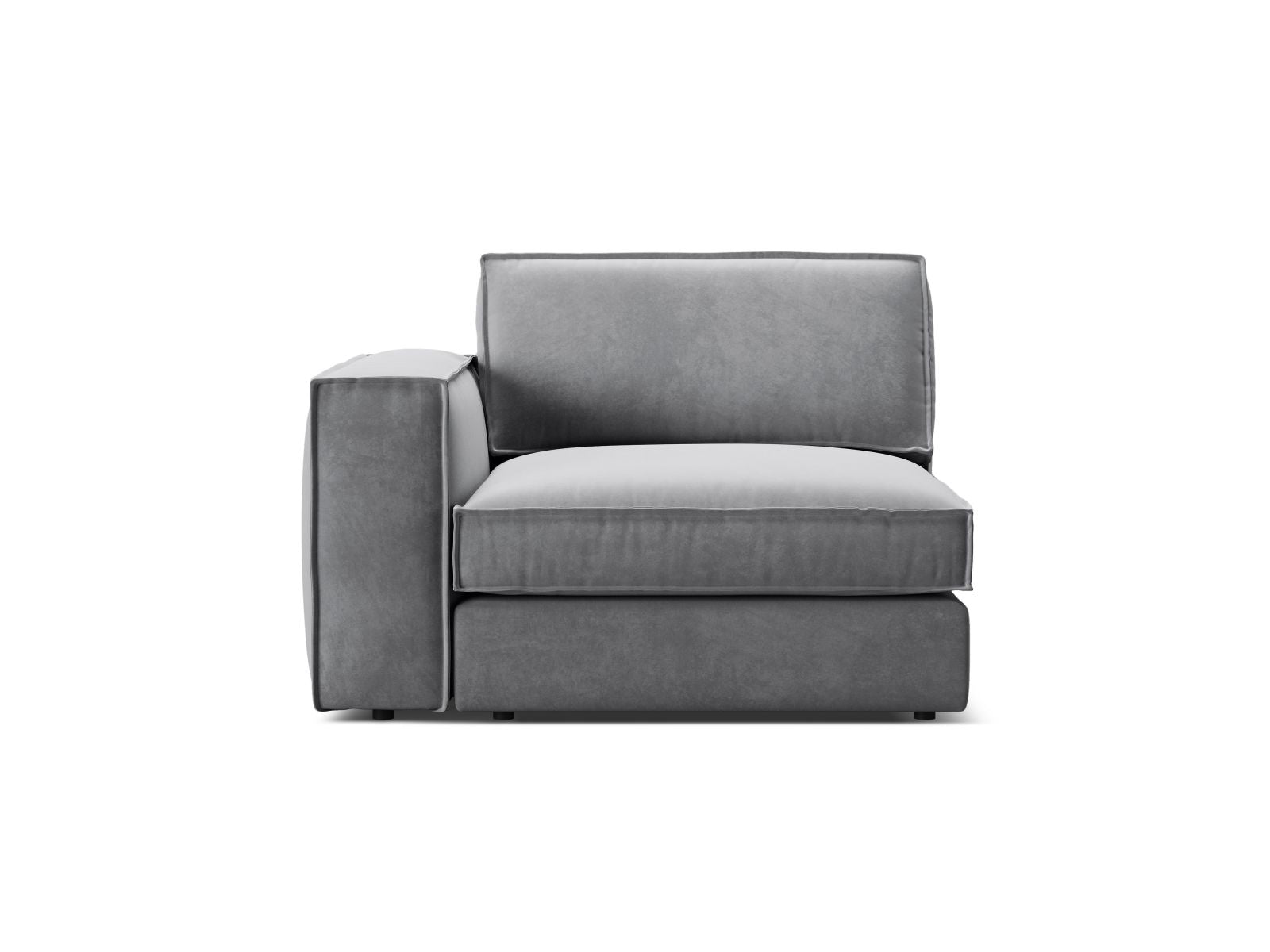 1-Sitzer Modul links Pola in Grey-Salvador präsentiert im Onlineshop von KAQTU Design AG. Modulares Sofa ist von Micadoni