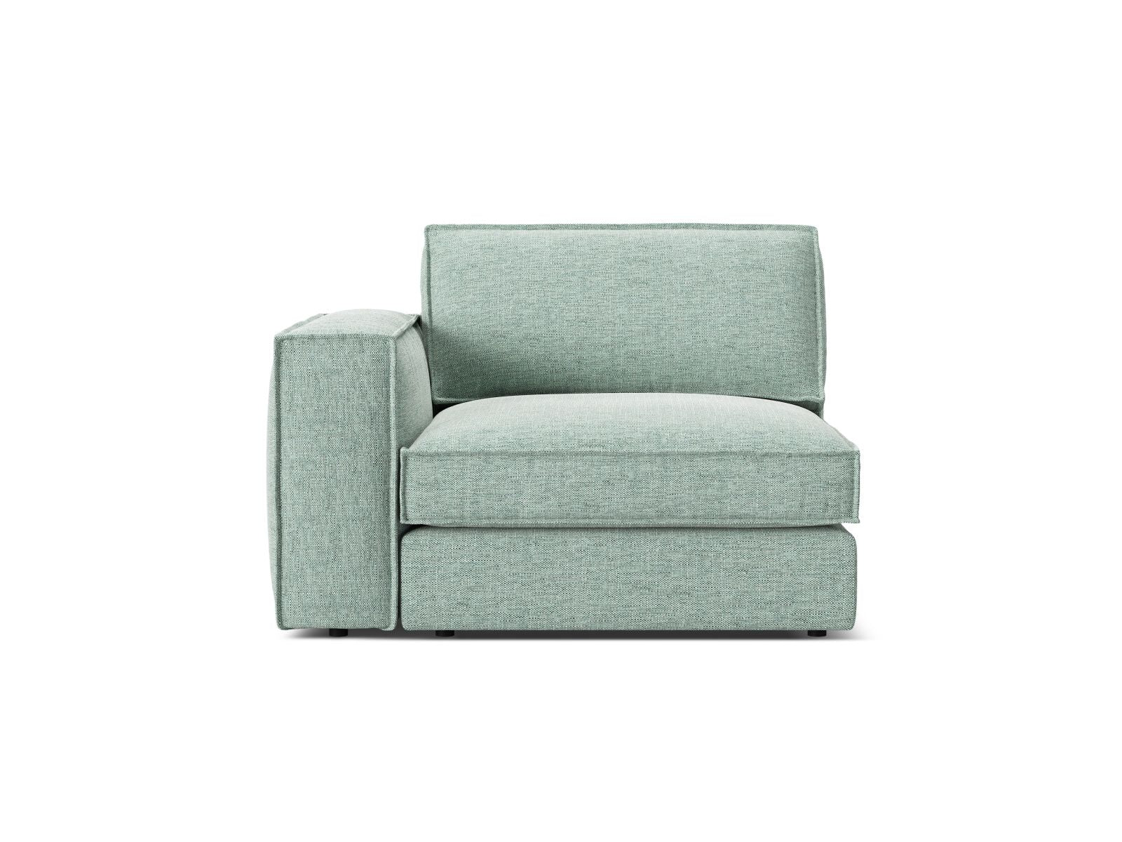 1-Sitzer Modul Links Pola in Mint-Babel präsentiert im Onlineshop von KAQTU Design AG. Modulares Sofa ist von Micadoni