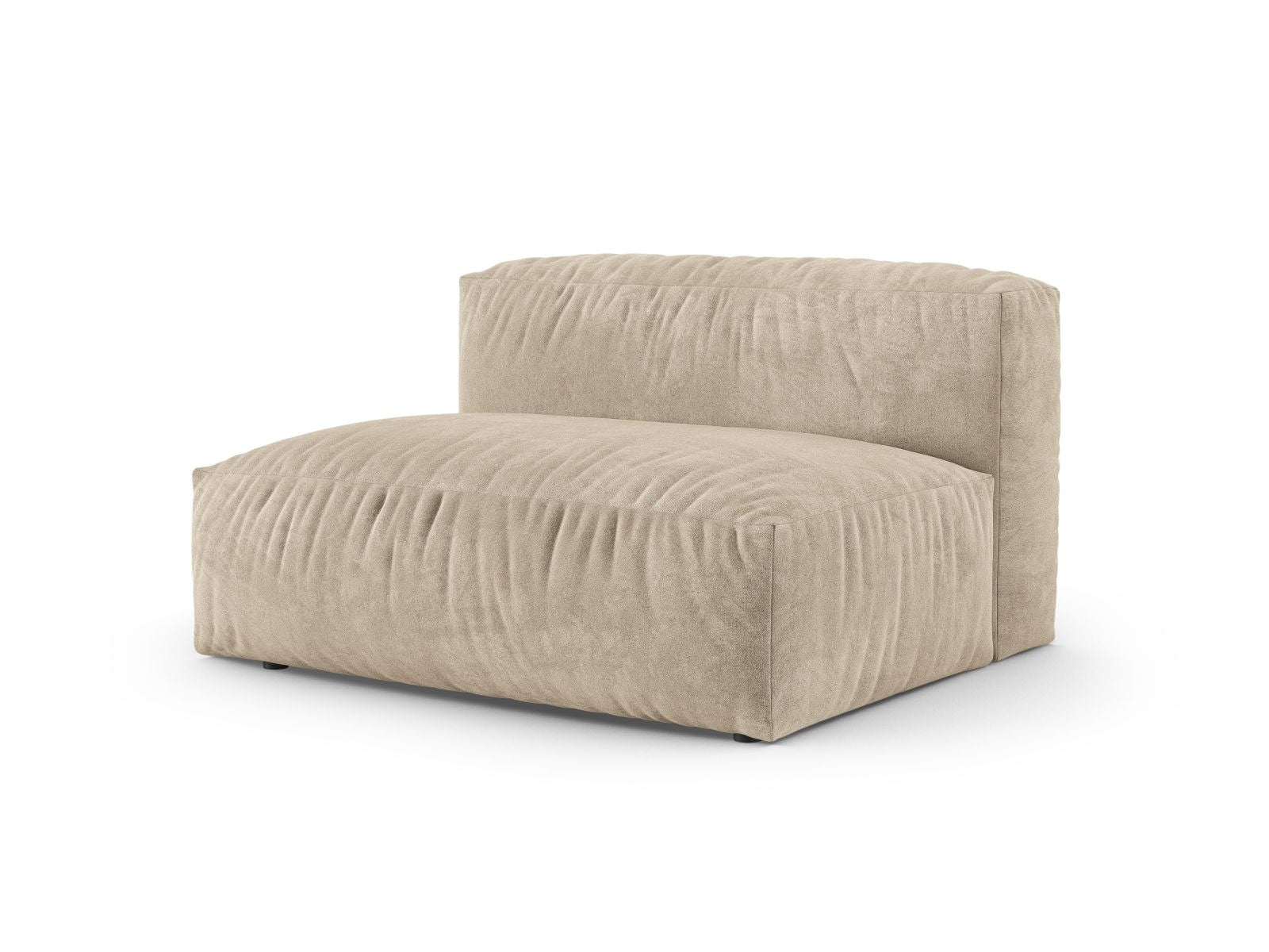Elegantes XL Doppelsitz-Sofa links Martina in Light Beige-Vogue, ideal für stilvolle Wohnräume. Modulares Design von Micadoni.
