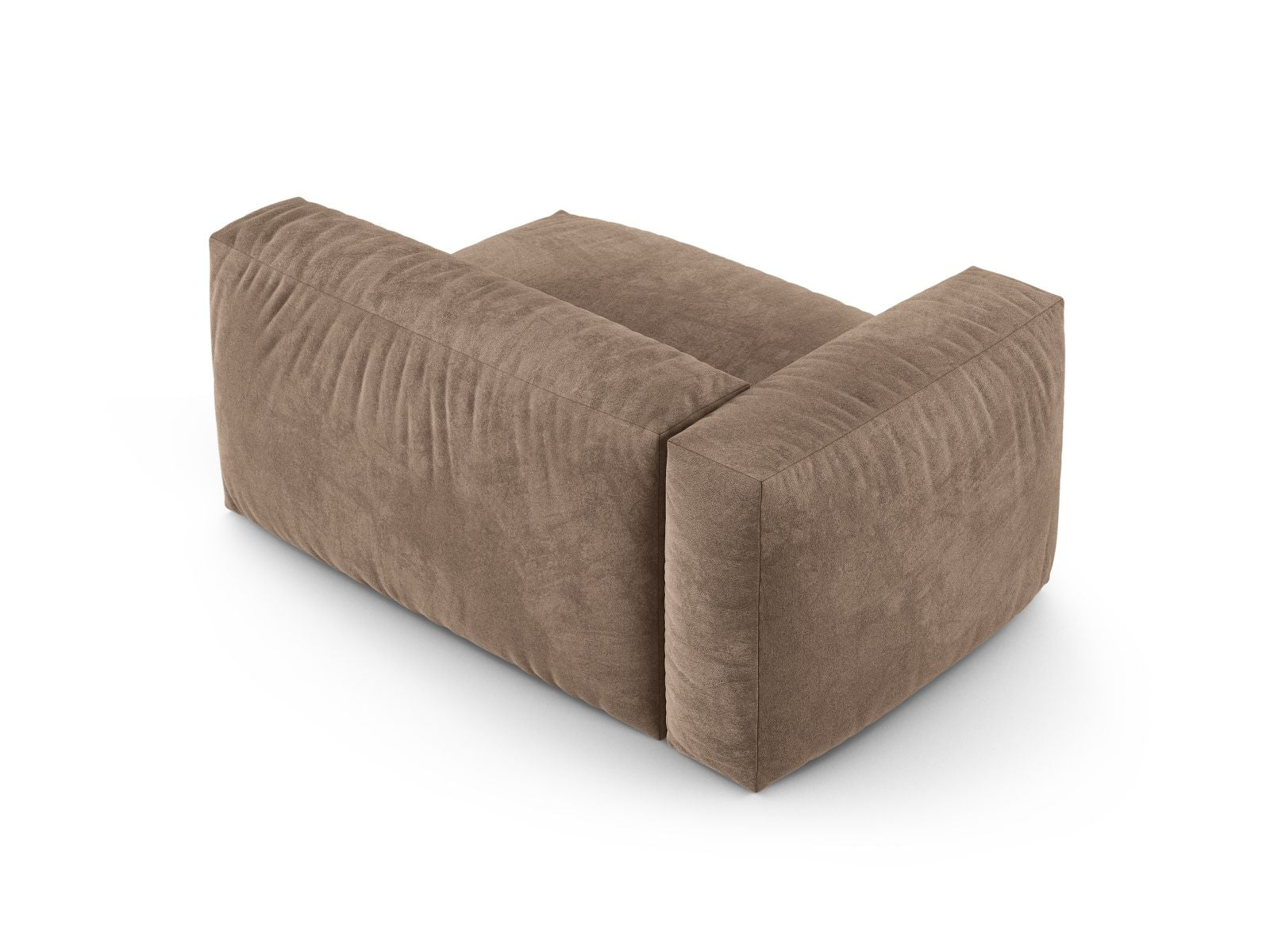 Elegantes XL Doppelsitz-Sofa links Martina in luxuriösem Dunkelbeige, ideal für moderne Wohnräume und vielseitige Einrichtungsmöglichkeiten.