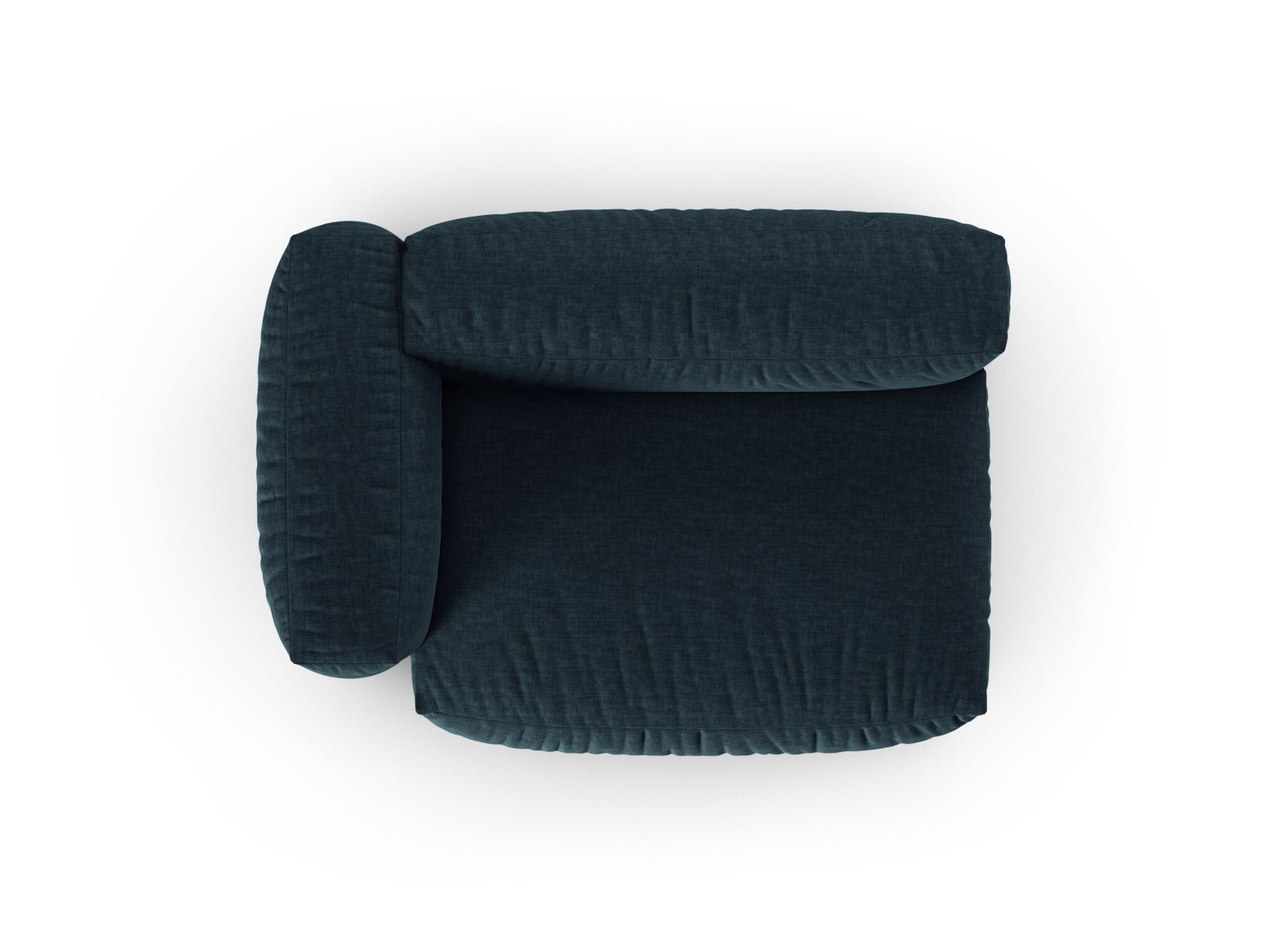 Stilvolles XL Doppelsitz-Sofa links Martina in Blue Jeans-Boston, perfekt für moderne Wohnräume. Flexibel und anpassbar für individuellen Komfort.