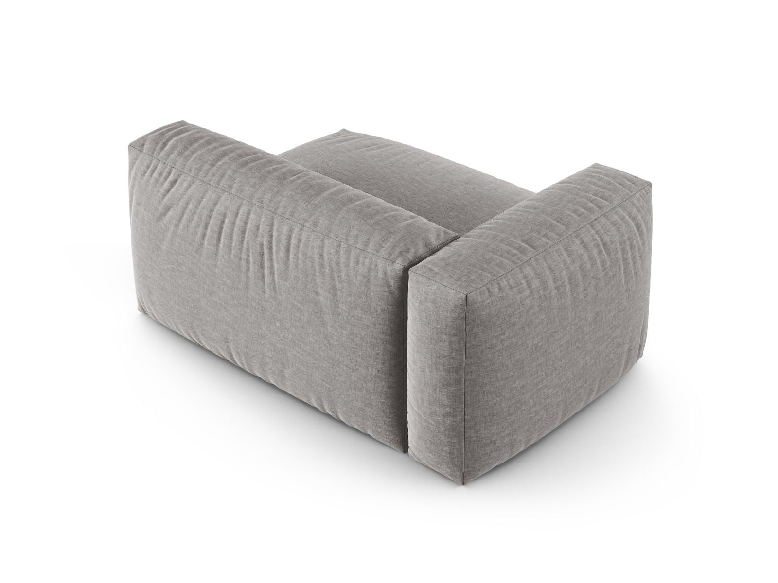 Elegantes XL Doppelsitz-Sofa links Martina in dezentem Grau, ideal für moderne Wohnkonzepte. Flexibel und anpassbar für jeden Raum.