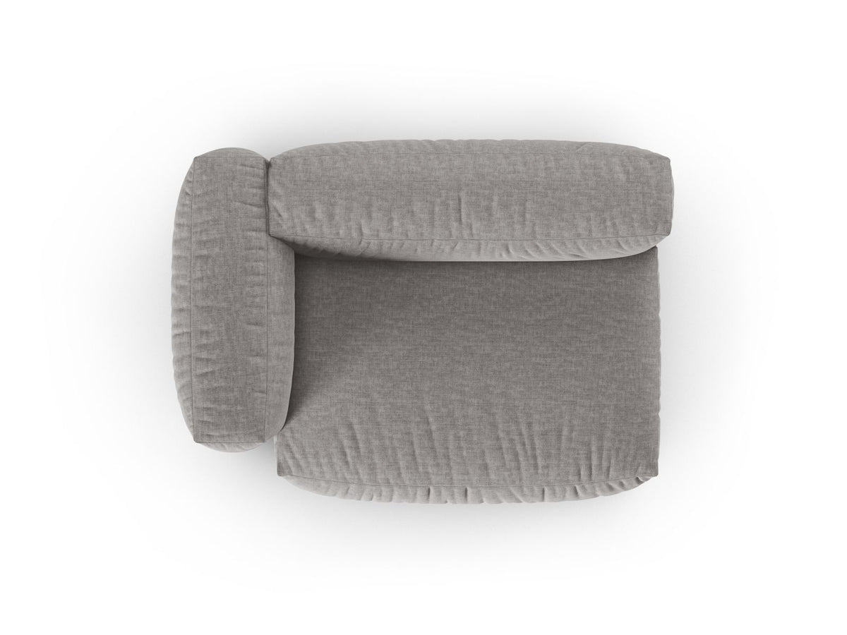 Doppelsitz-Sofa links XL Martina in Light Grey-Boston präsentiert im Onlineshop von KAQTU Design AG. Modulares Sofa ist von Micadoni