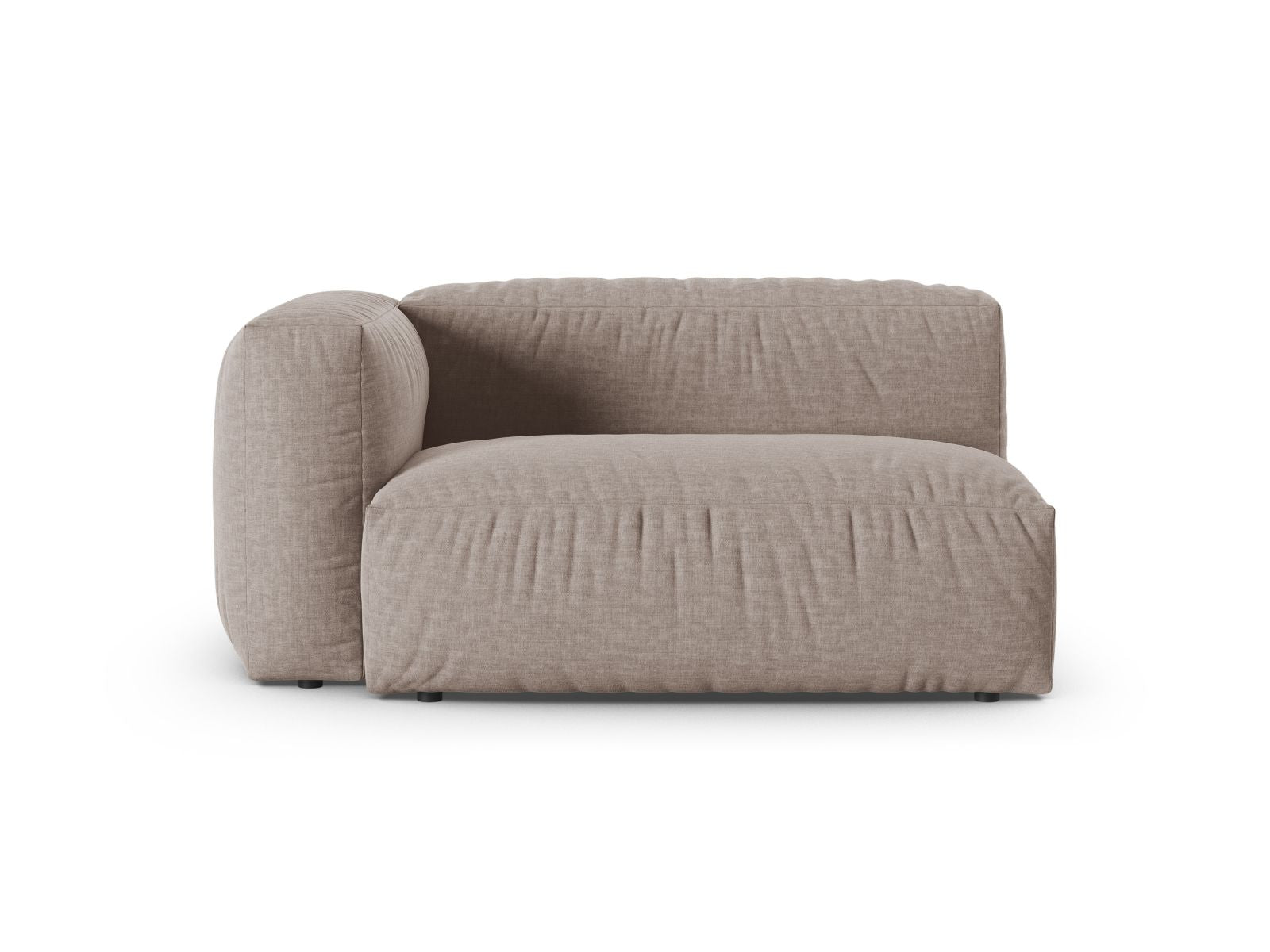 Doppelsitz-Sofa links XL Martina in Dark Beige-Boston präsentiert im Onlineshop von KAQTU Design AG. Modulares Sofa ist von Micadoni