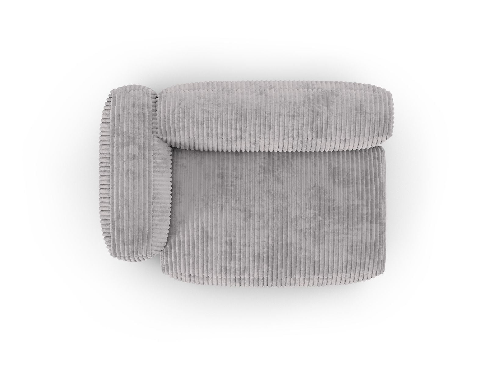 Stilvolles XL Doppelsitz-Sofa links Martina in sanftem Grau, perfekt für zeitgemäße Einrichtungen. Vielseitig und anpassbar für jeden Raum.