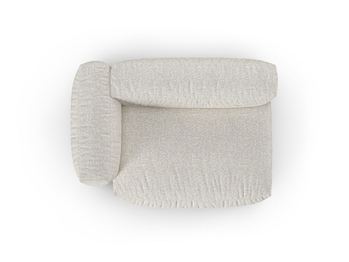 Doppelsitz-Sofa links XL Martina in Grey Beige Melange-Monet präsentiert im Onlineshop von KAQTU Design AG. Modulares Sofa ist von Micadoni