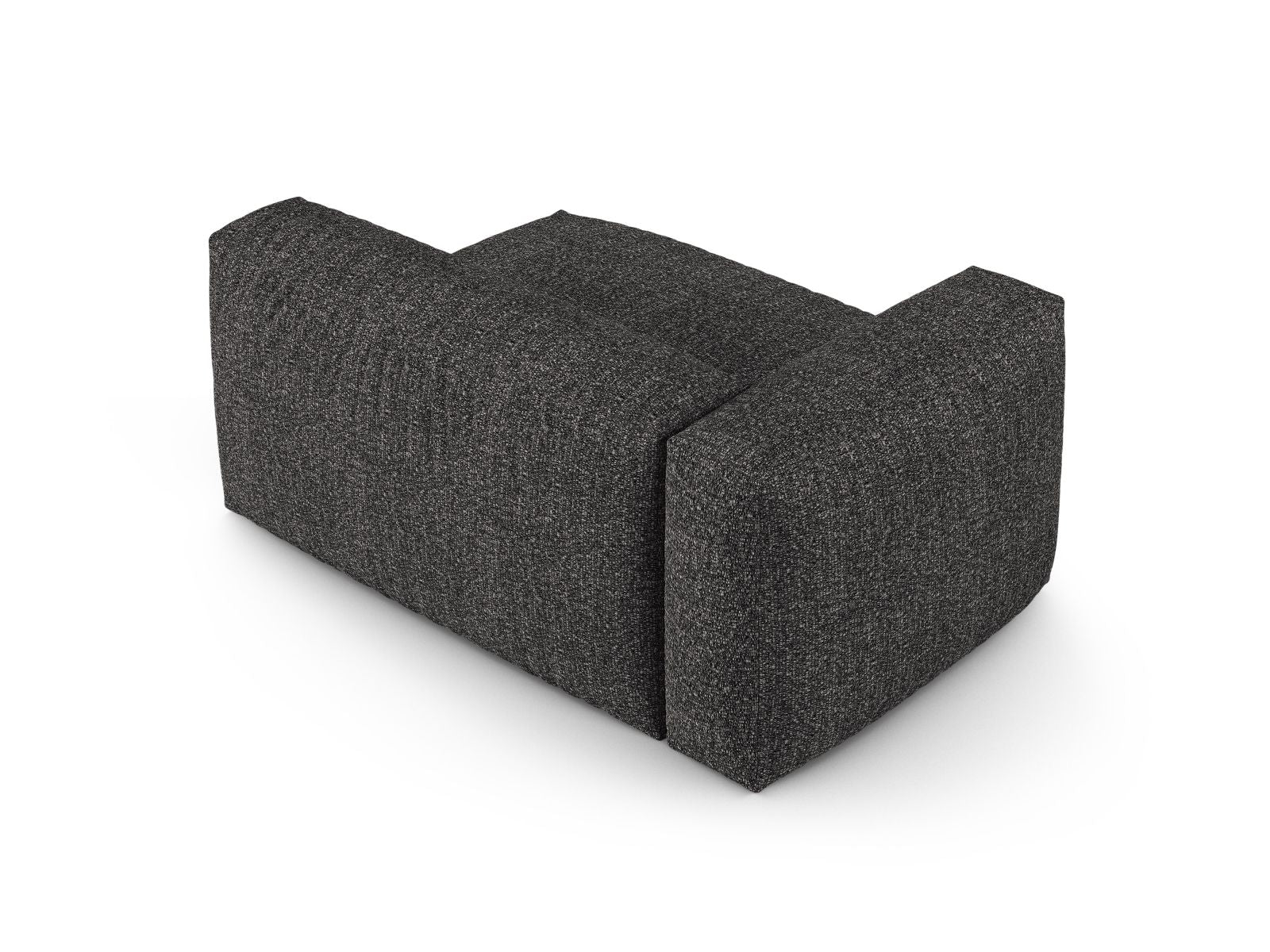 Elegantes XL Doppelsitz-Sofa links Martina in klassischem Anthrazit, ideal für moderne Wohnräume und vielseitige Einrichtungsmöglichkeiten.