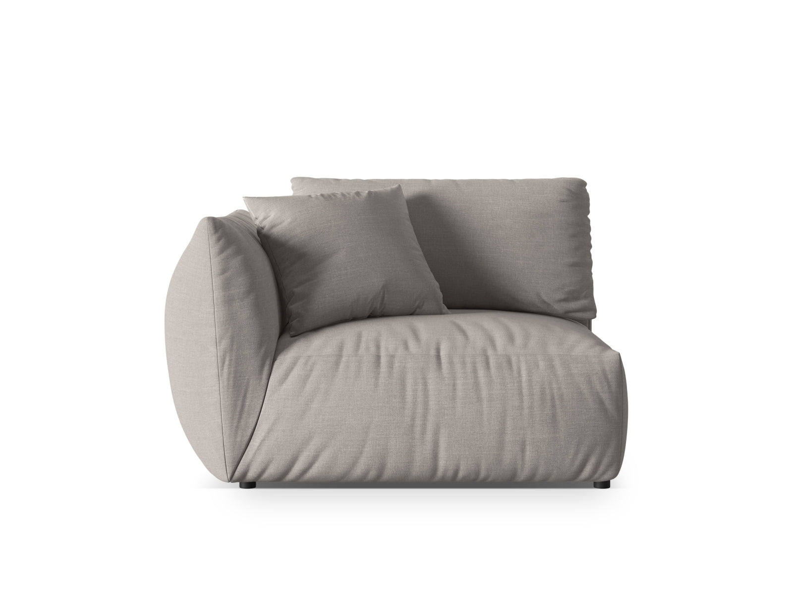 Chris Modul links 1 Sitzer in Natural präsentiert im Onlineshop von KAQTU Design AG. Modulares Sofa ist von Micadoni