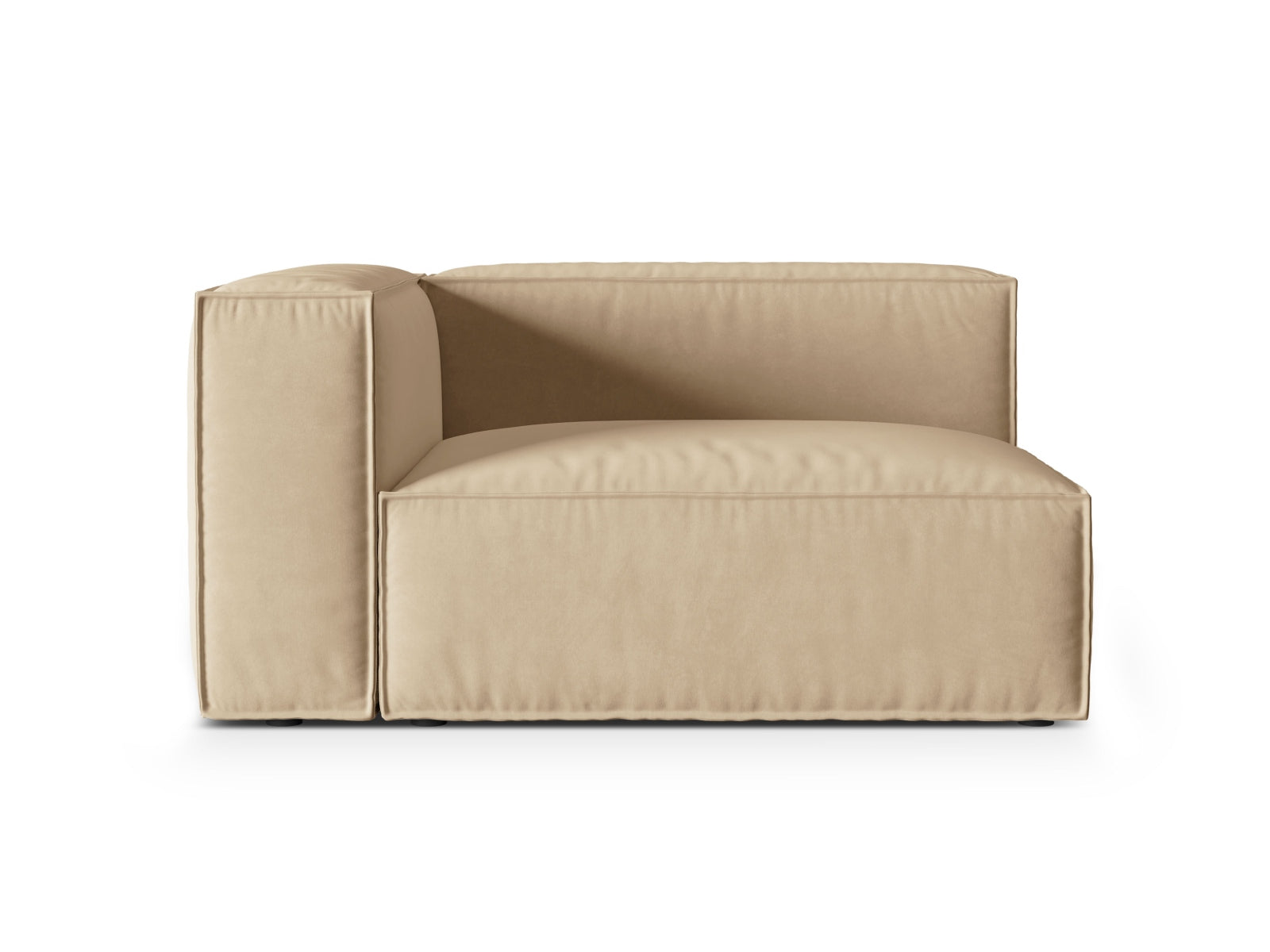 Nuria Velour links Modular Sofa 2 Sitzer in Nude präsentiert im Onlineshop von KAQTU Design AG. Modulares Sofa ist von Micadoni