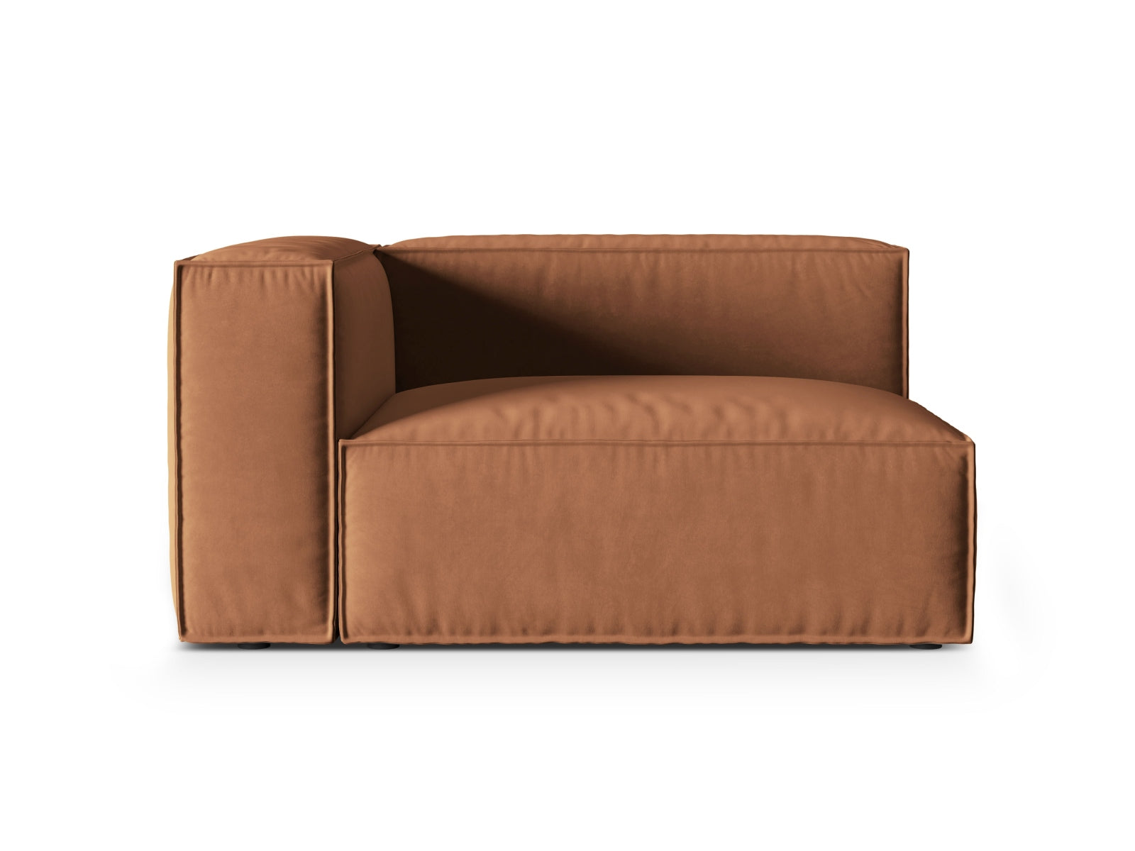 Nuria Velour links Modular Sofa 2 Sitzer in Honey präsentiert im Onlineshop von KAQTU Design AG. Modulares Sofa ist von Micadoni