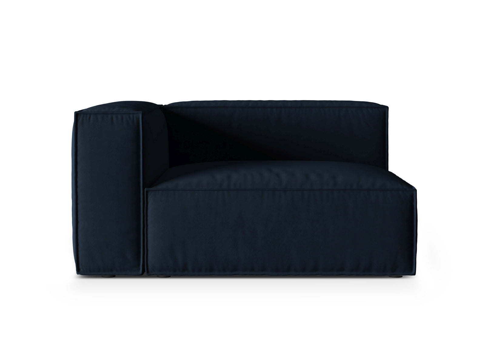 Nuria Velour links Modular Sofa 2 Sitzer in Dark Blue präsentiert im Onlineshop von KAQTU Design AG. Modulares Sofa ist von Micadoni