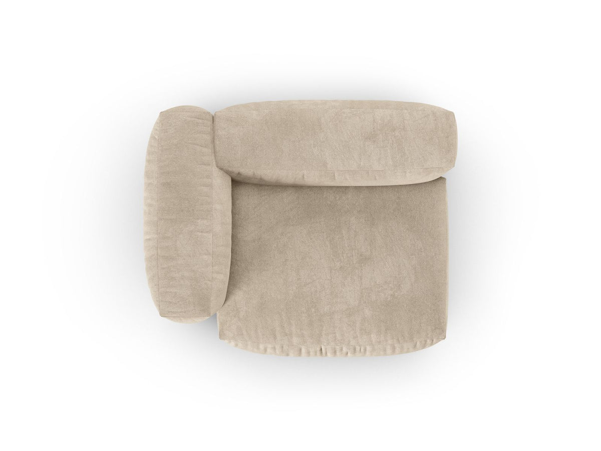 1-Sitzer Sofa Martina Wide XL links in Light Beige-Vogue präsentiert im Onlineshop von KAQTU Design AG. Modulares Sofa ist von Micadoni