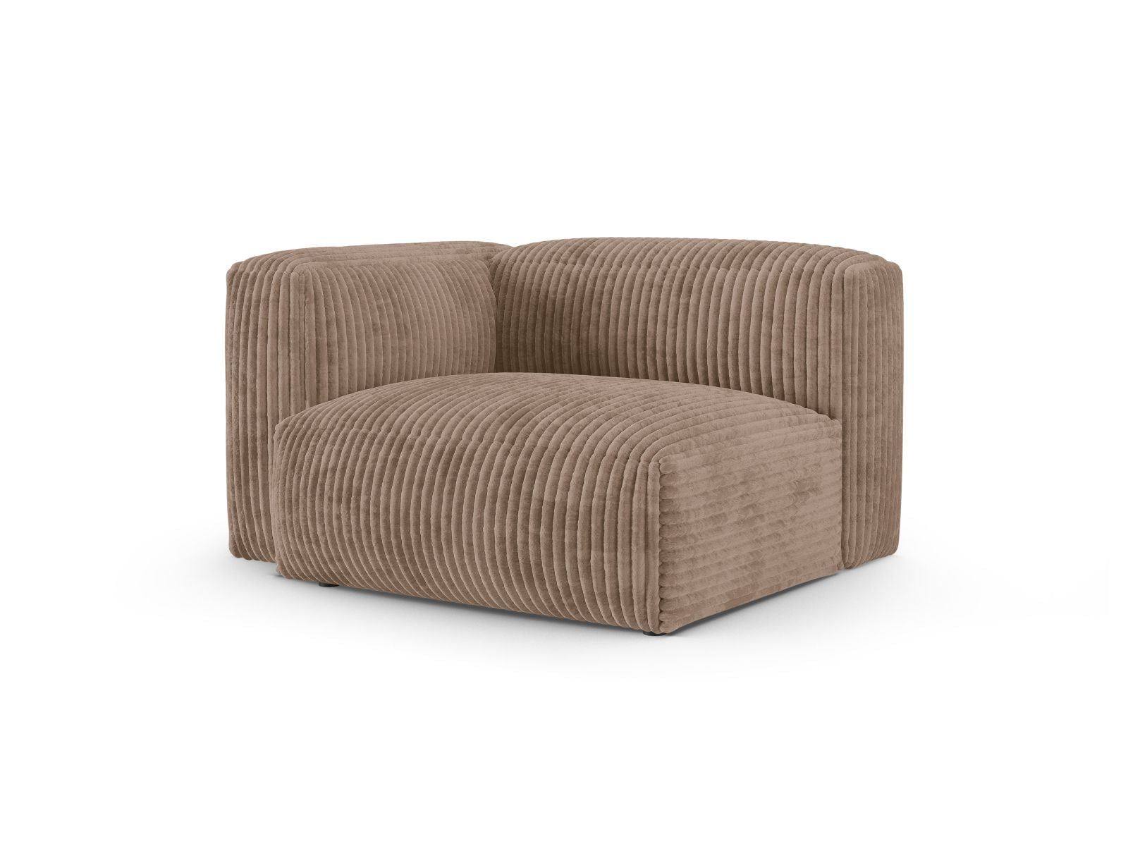 Elegantes 1-Sitzer Sofa Martina Wide XL links in Acorn-Tilia, ideal für stilvolle Wohnräume. Modulares Design von Micadoni.