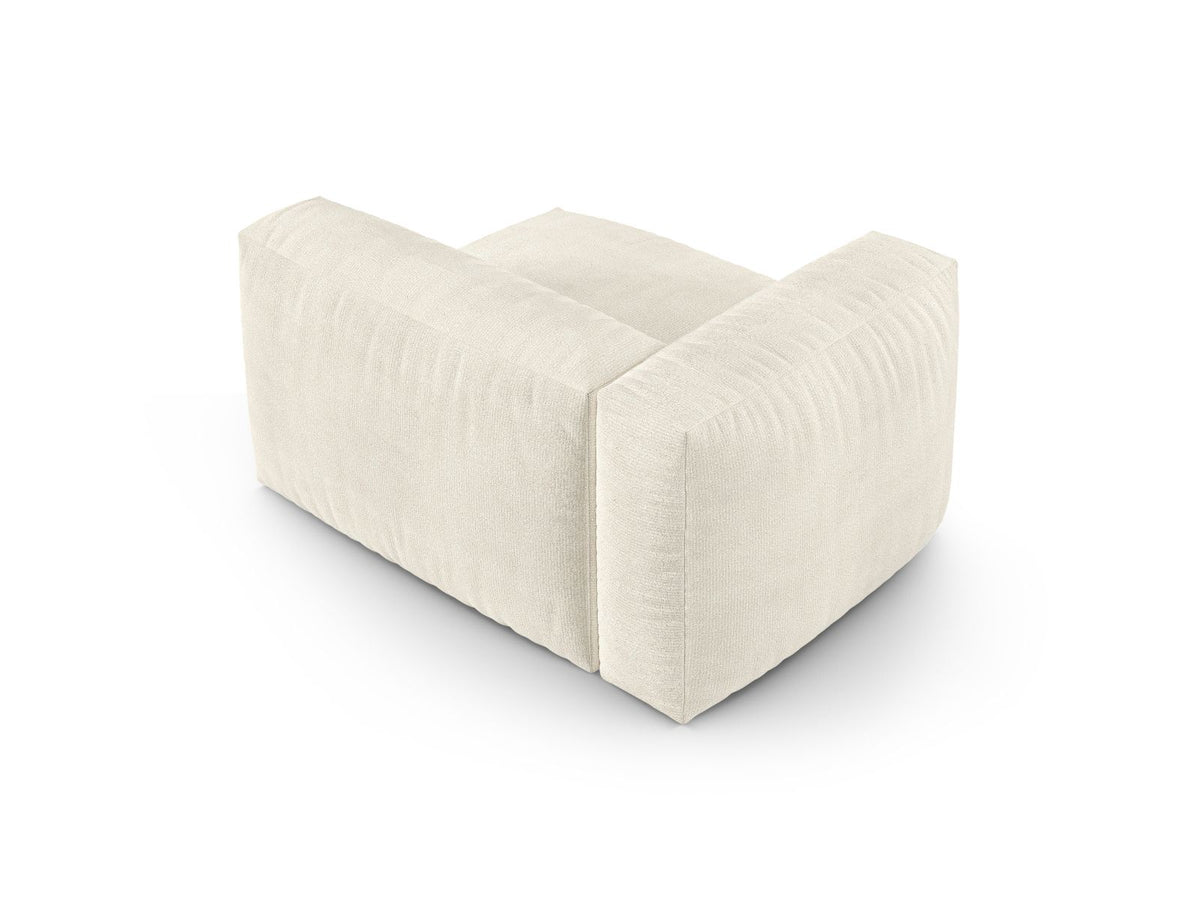 1-Sitzer Sofa Martina Wide XL links in Ivory-Monet präsentiert im Onlineshop von KAQTU Design AG. Modulares Sofa ist von Micadoni
