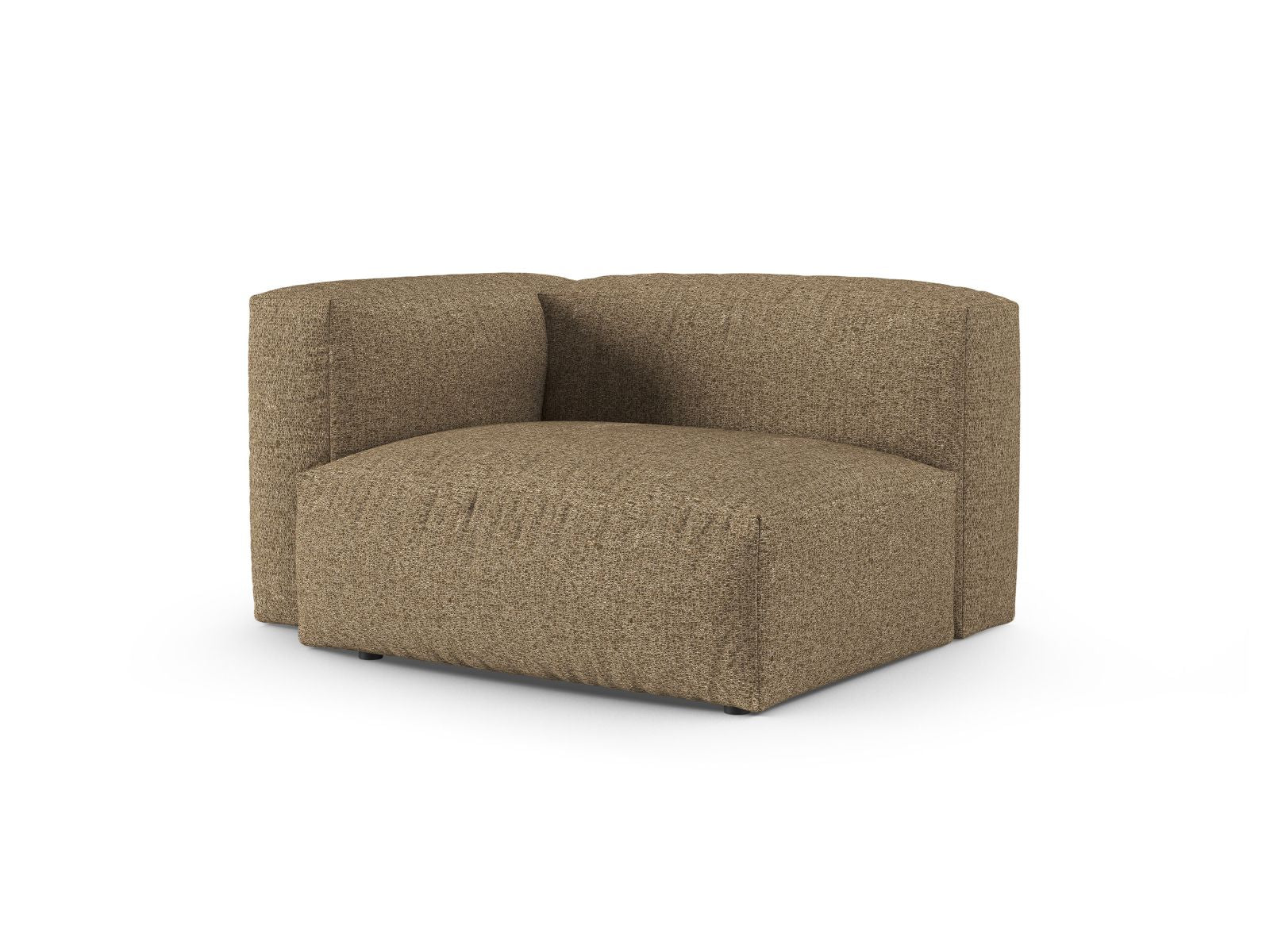 Elegantes 1-Sitzer Sofa Martina Wide XL links in warmem Cappuccino-Ton, ideal für stilvolle Wohnräume und vielseitige Kombinationen.
