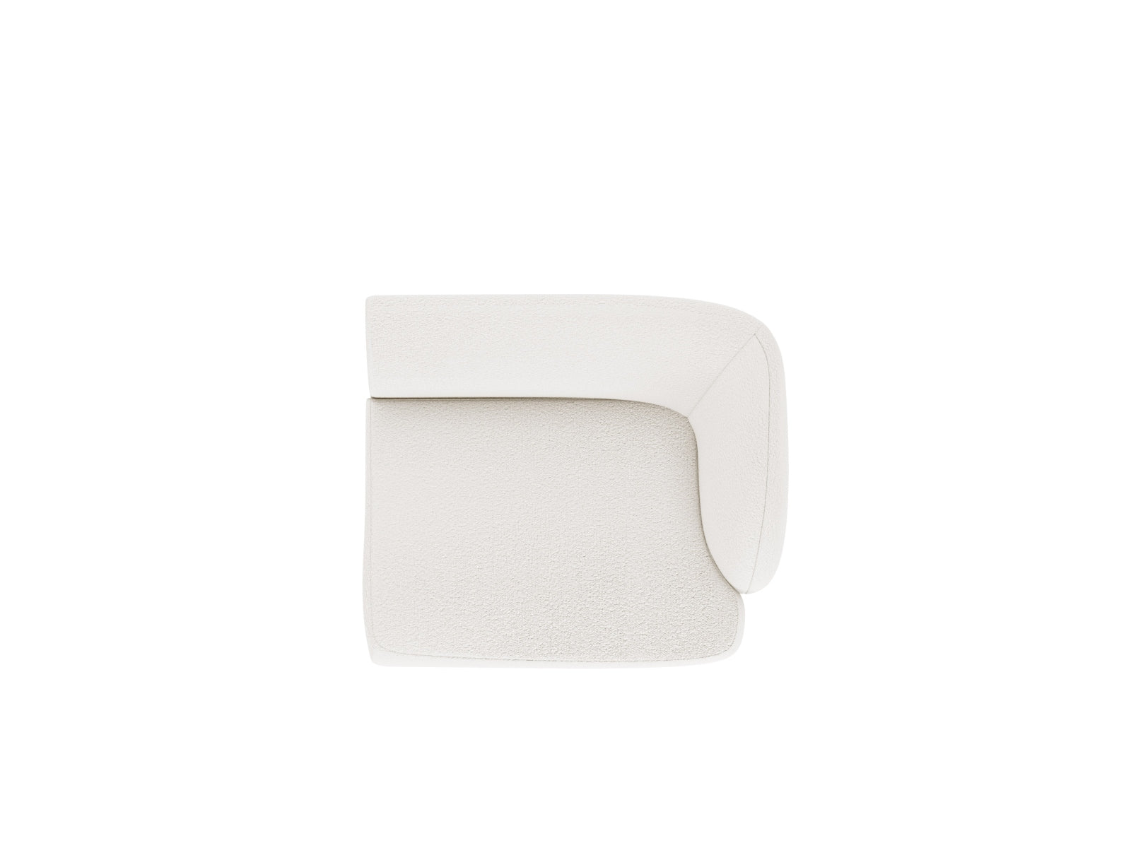 Erleben Sie den Miley Boucle Modul rechts 1 Sitzer von Micadoni: elegantes Design, hervorragender Sitzkomfort und flexible Gestaltungsmöglichkeiten für Ihr Wohnambiente.