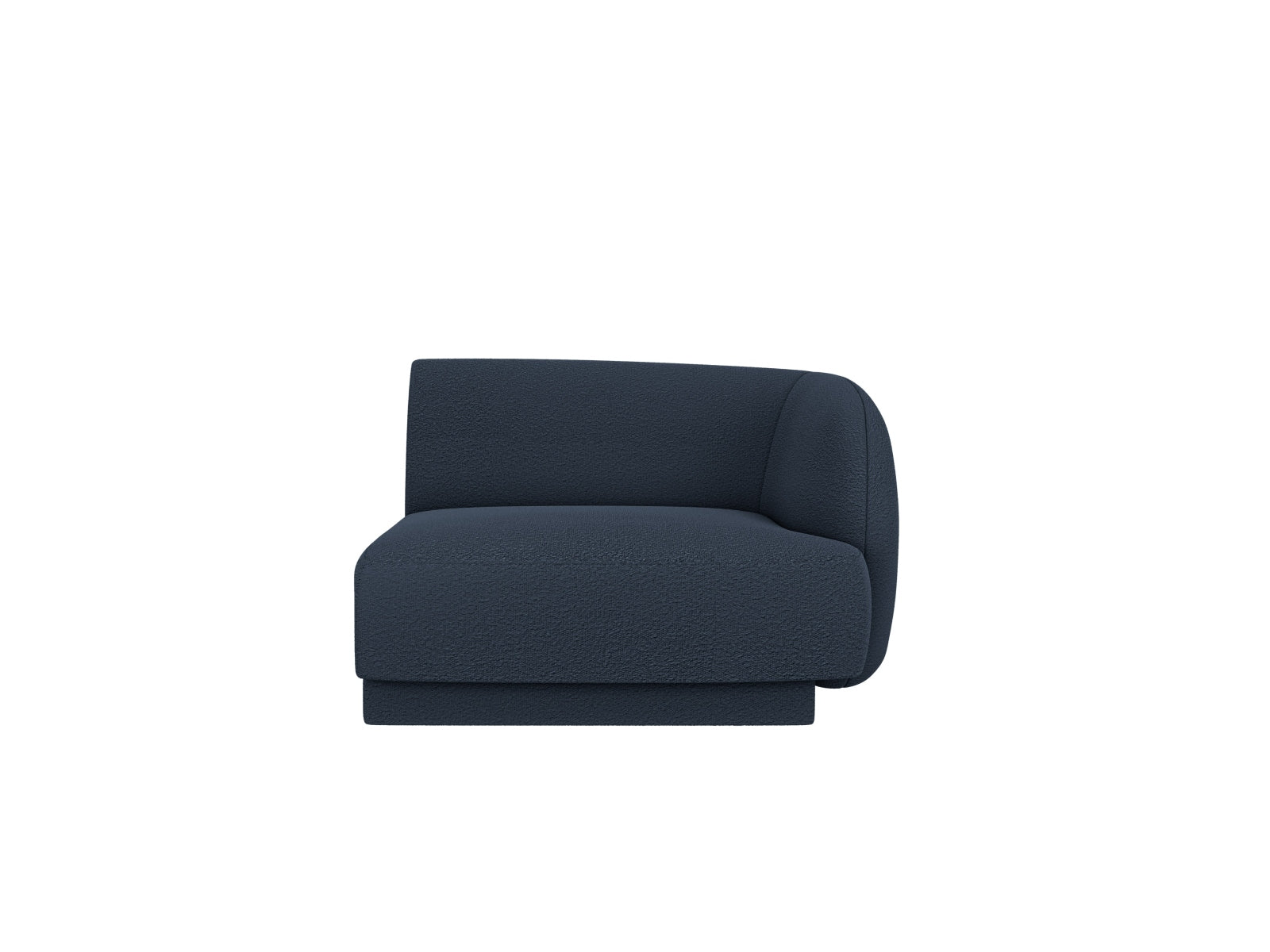 Miley Boucle Modul rechts 1 Sitzer in Dark Blue präsentiert im Onlineshop von KAQTU Design AG. Modulares Sofa ist von Micadoni