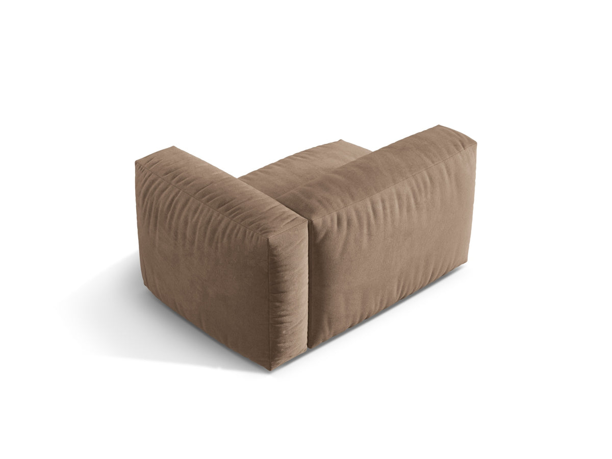 Martina Modul rechts 1 Sitzer in Dark Beige-Vogue präsentiert im Onlineshop von KAQTU Design AG. Modulares Sofa ist von Micadoni
