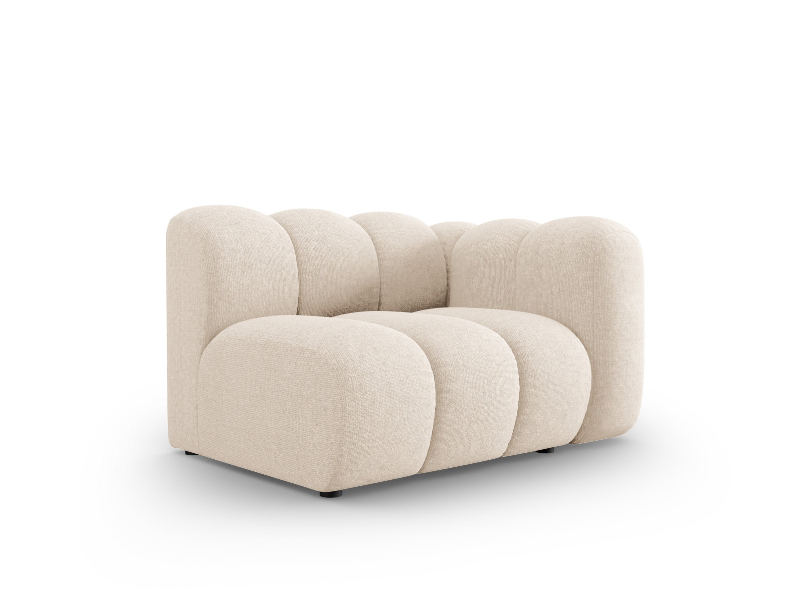 Lupine Modul rechts 1 Sitzer in Light Beige präsentiert im Onlineshop von KAQTU Design AG. Modulares Sofa ist von Micadoni