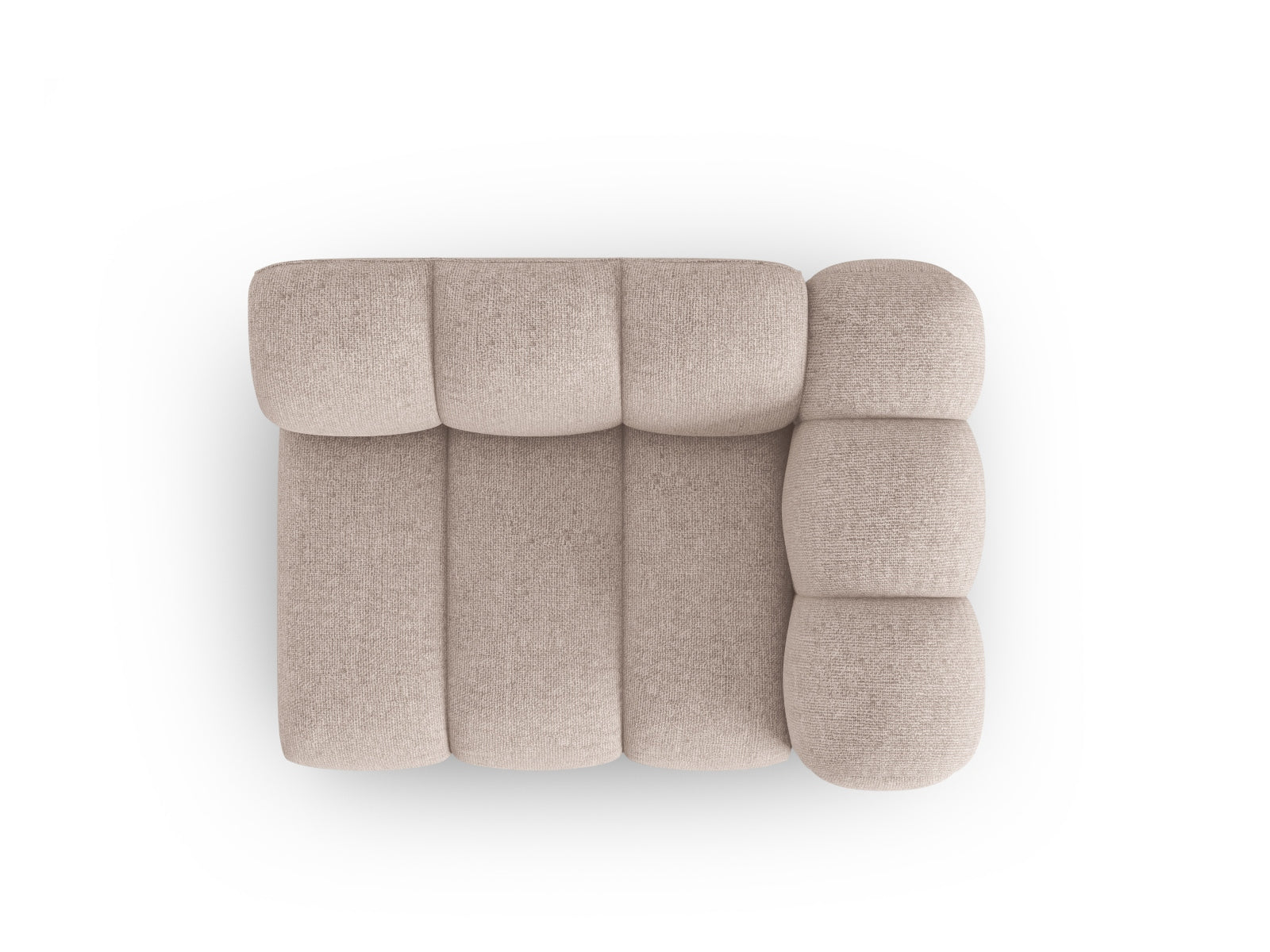 Lupine Modul rechts 1 Sitzer in Beige präsentiert im Onlineshop von KAQTU Design AG. Modulares Sofa ist von Micadoni
