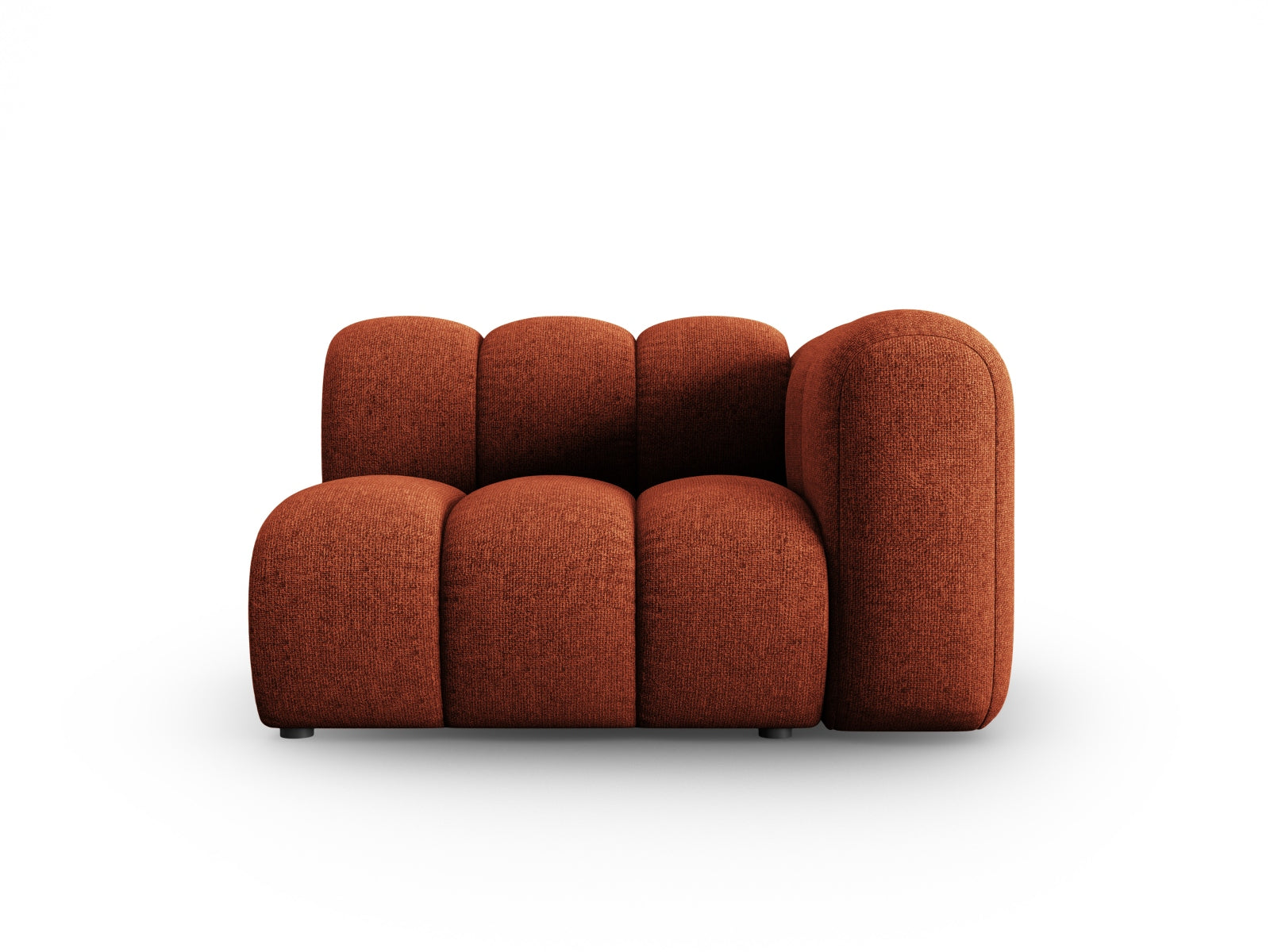 Lupine Modul rechts 1 Sitzer in Terracotta präsentiert im Onlineshop von KAQTU Design AG. Modulares Sofa ist von Micadoni
