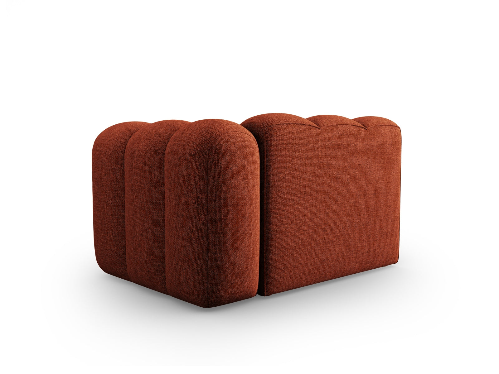 Lupine Modul rechts 1 Sitzer in Terracotta präsentiert im Onlineshop von KAQTU Design AG. Modulares Sofa ist von Micadoni
