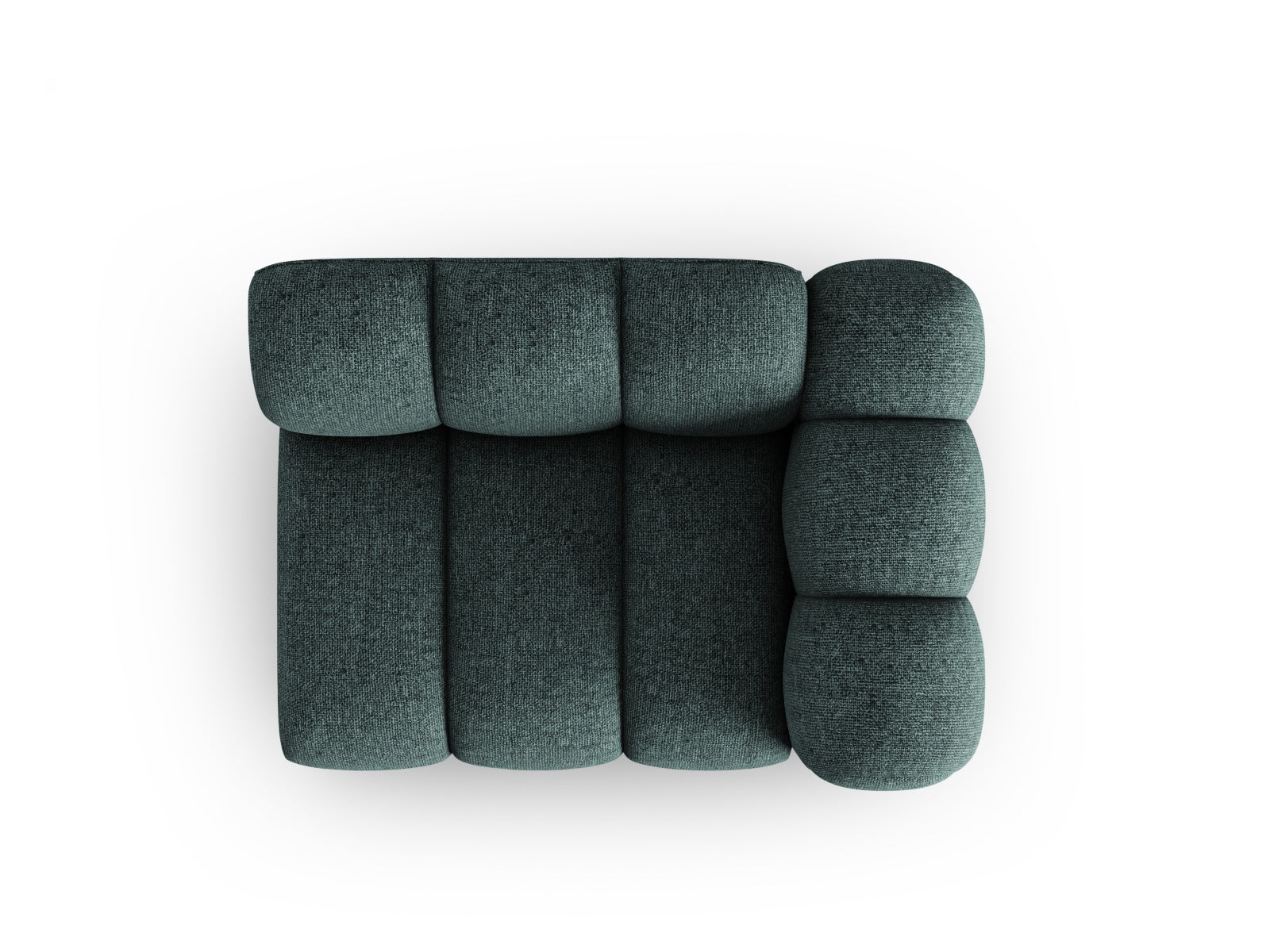 Lupine Modul rechts 1 Sitzer in Petrol präsentiert im Onlineshop von KAQTU Design AG. Modulares Sofa ist von Micadoni
