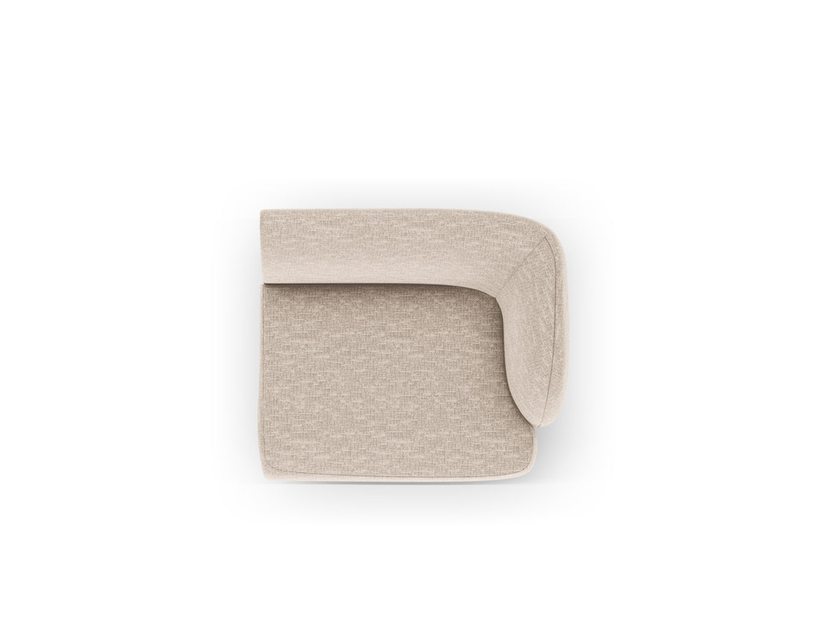 Miley Modul rechts 1 Sitzer in Beige-Haga präsentiert im Onlineshop von KAQTU Design AG. Modulares Sofa ist von Micadoni