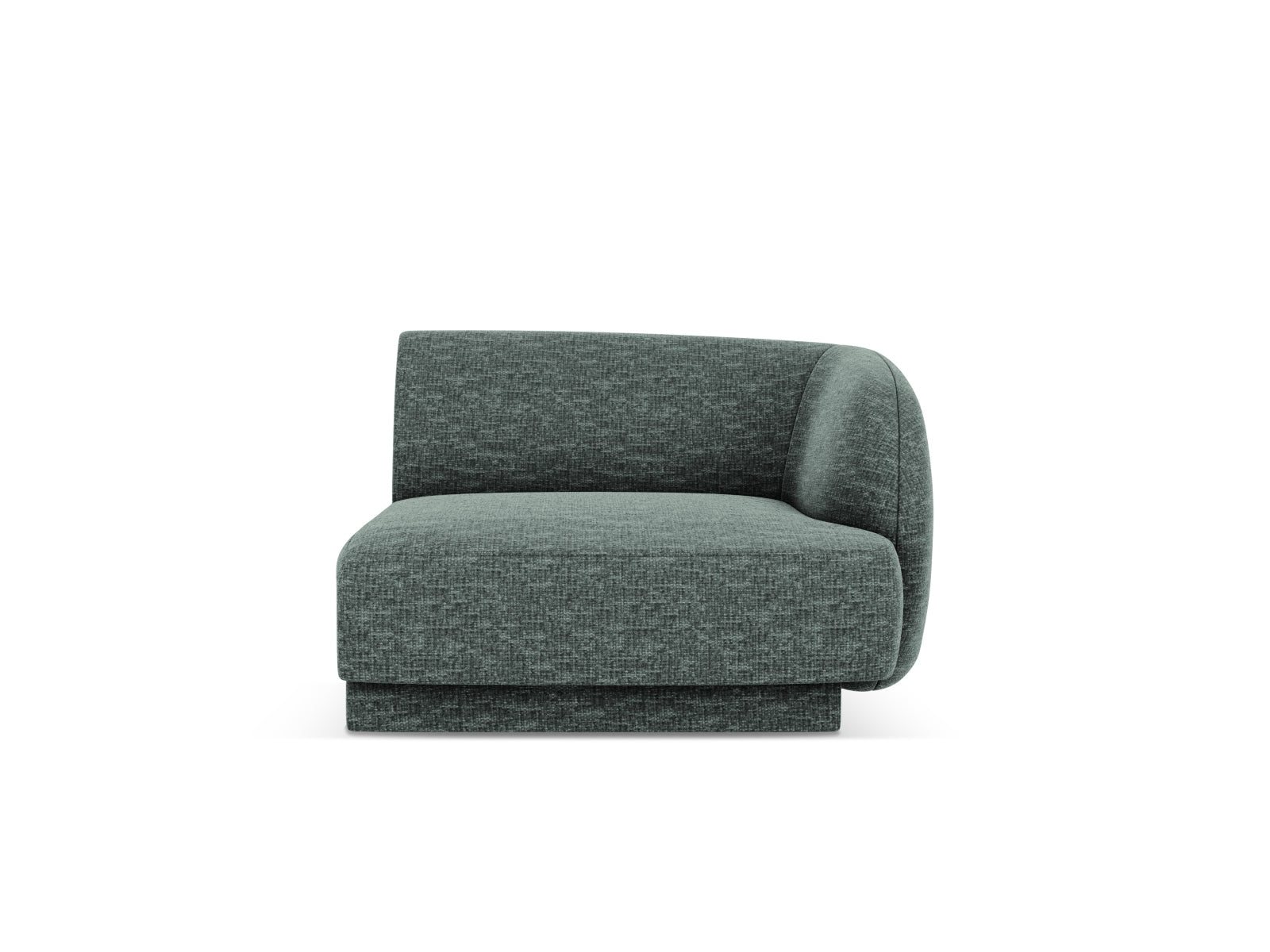 Miley Modul rechts 1 Sitzer in Petrol-Haga präsentiert im Onlineshop von KAQTU Design AG. Modulares Sofa ist von Micadoni