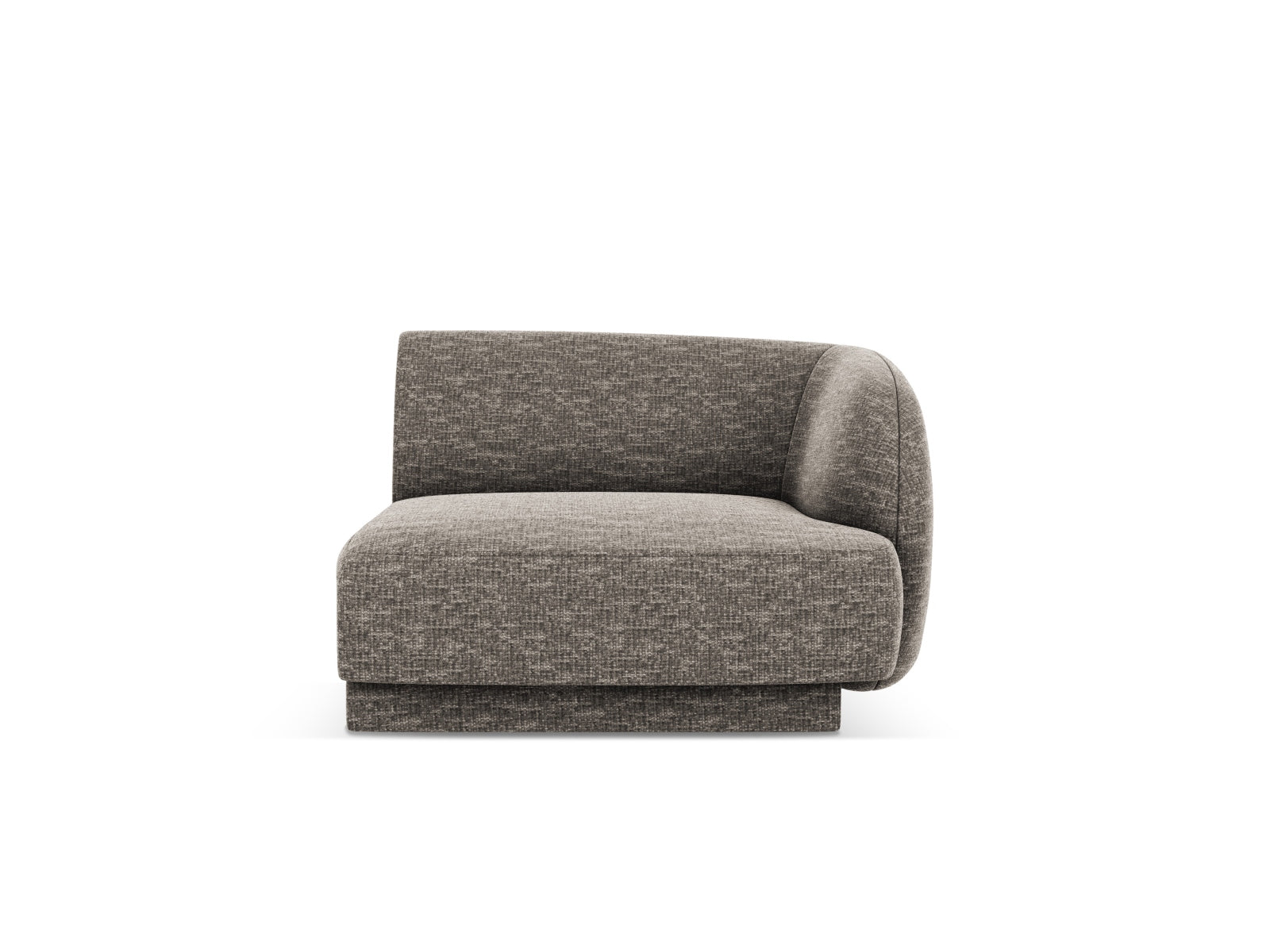 Miley Modul rechts 1 Sitzer in Grey präsentiert im Onlineshop von KAQTU Design AG. Modulares Sofa ist von Micadoni
