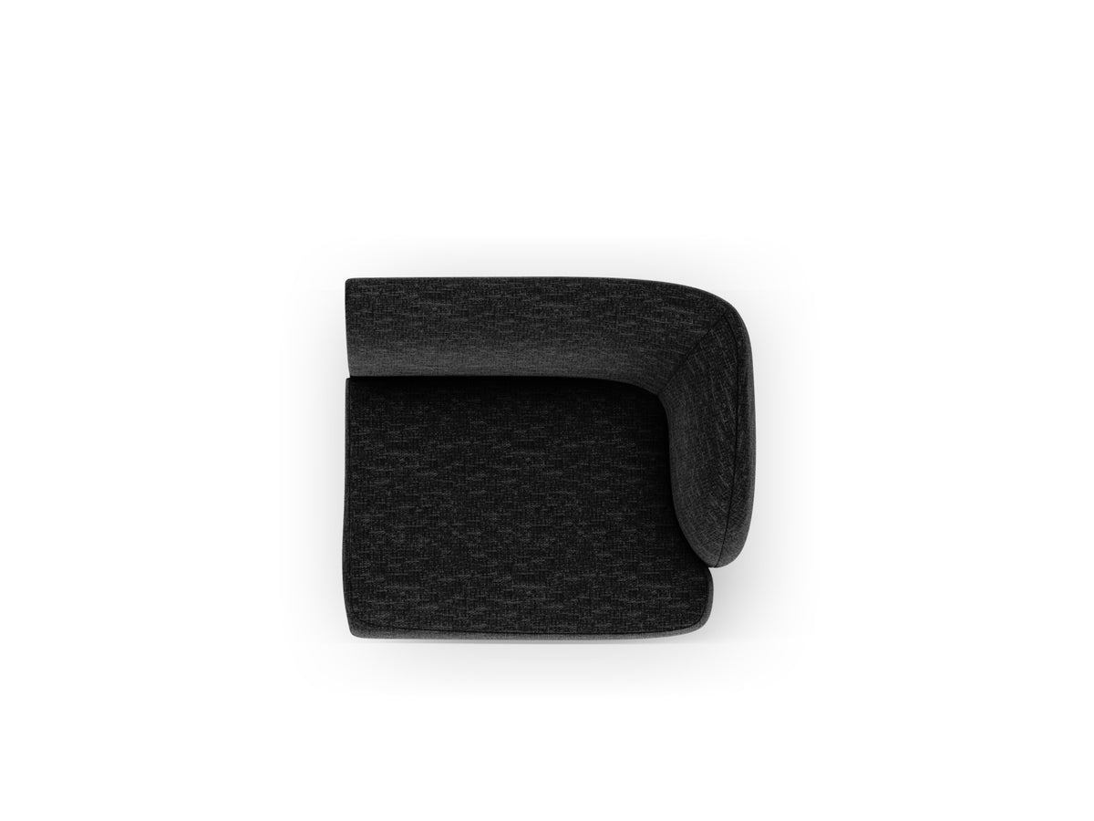 Miley Modul rechts 1 Sitzer in Black-Haga präsentiert im Onlineshop von KAQTU Design AG. Modulares Sofa ist von Micadoni