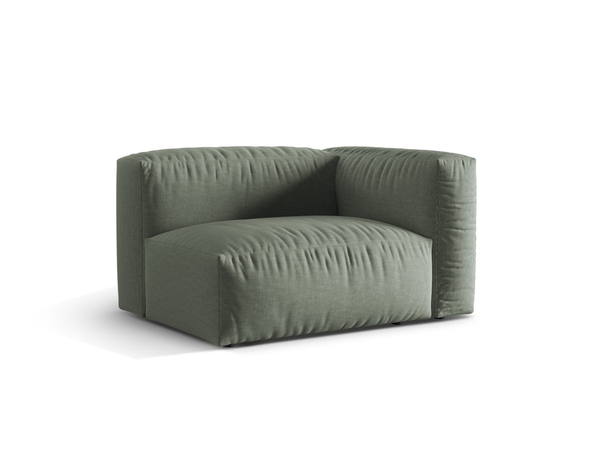 Martina Modul rechts 1 Sitzer in Moss Green-Boston präsentiert im Onlineshop von KAQTU Design AG. Modulares Sofa ist von Micadoni