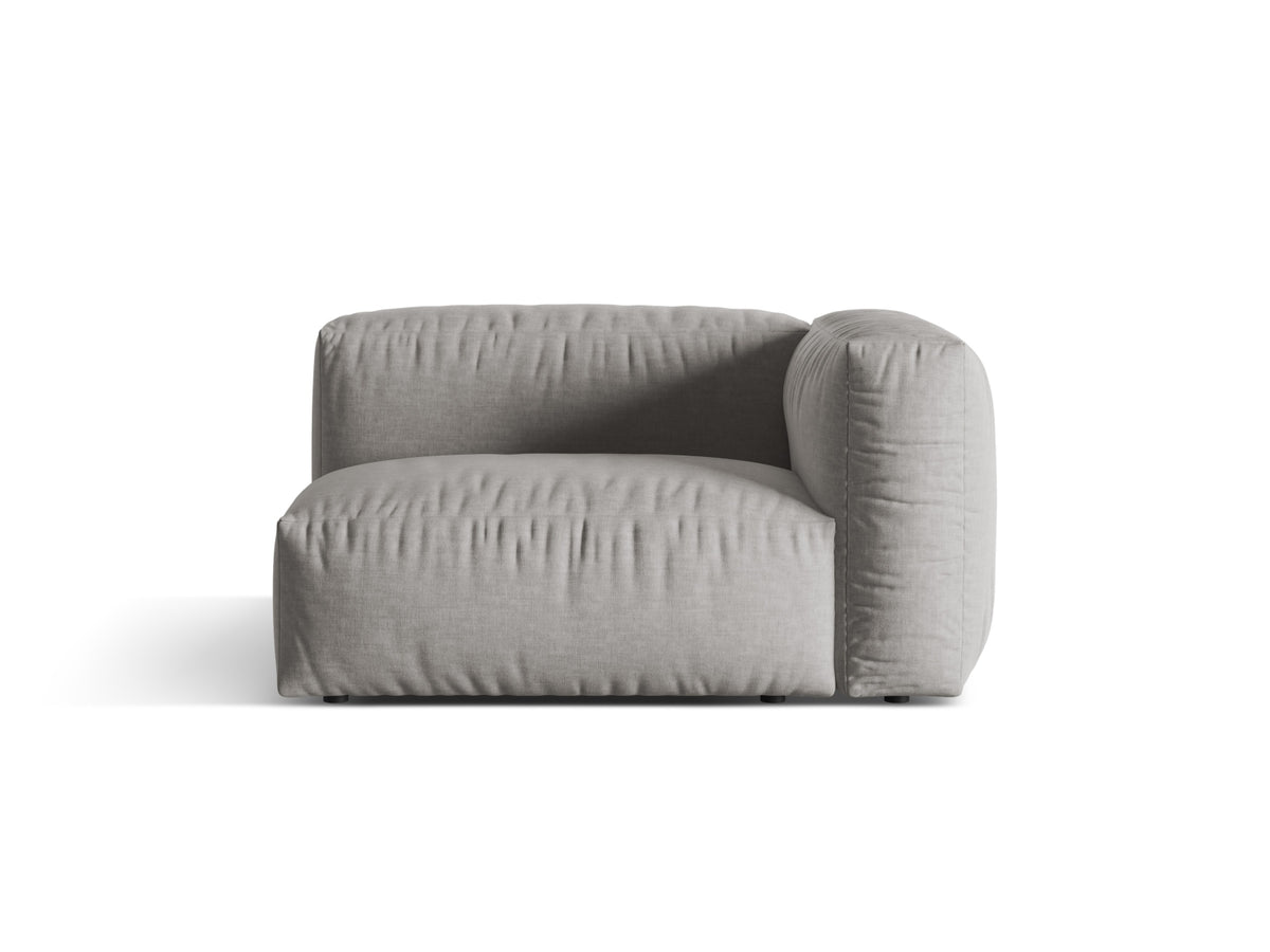 Martina Modul rechts 1 Sitzer in Light Grey-Boston präsentiert im Onlineshop von KAQTU Design AG. Modulares Sofa ist von Micadoni