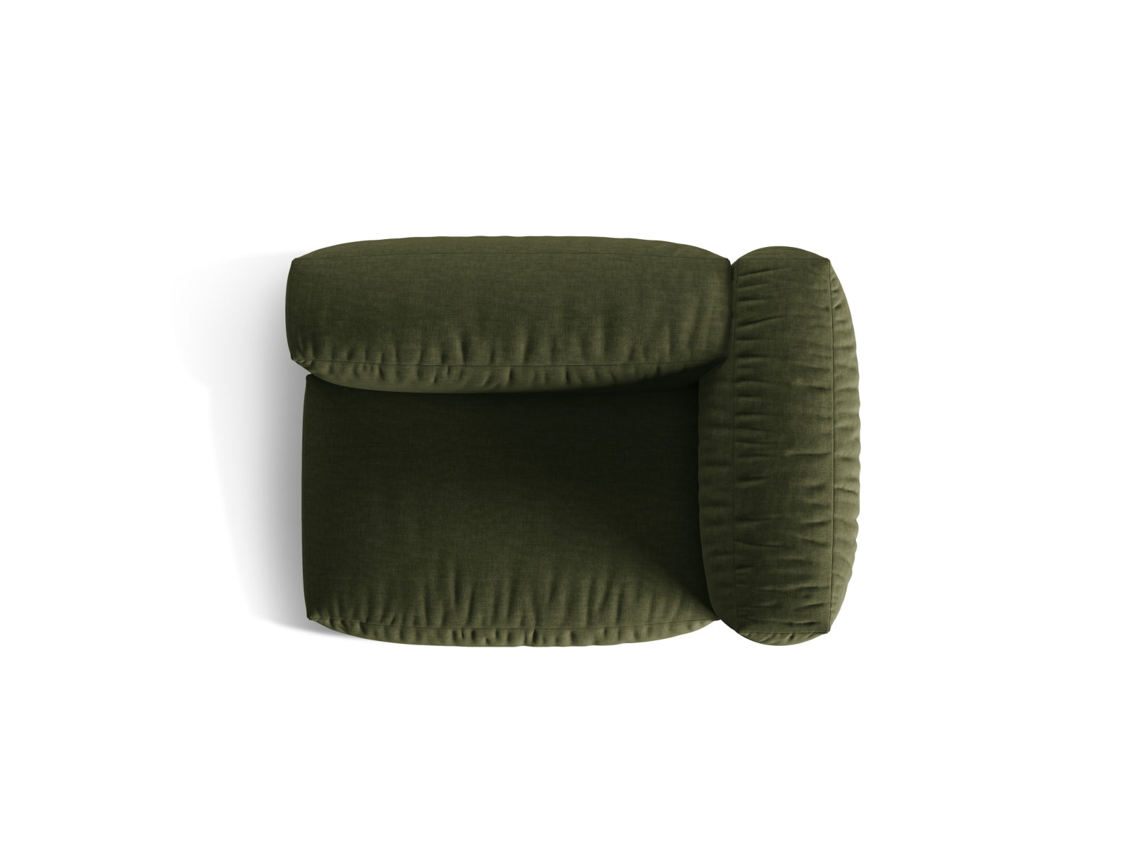 Eleganter 1-Sitzer im Martina-Modul-Design von Micadoni, ideal für stilvolle Wohnräume in der trendigen Farbe Green-Boston.