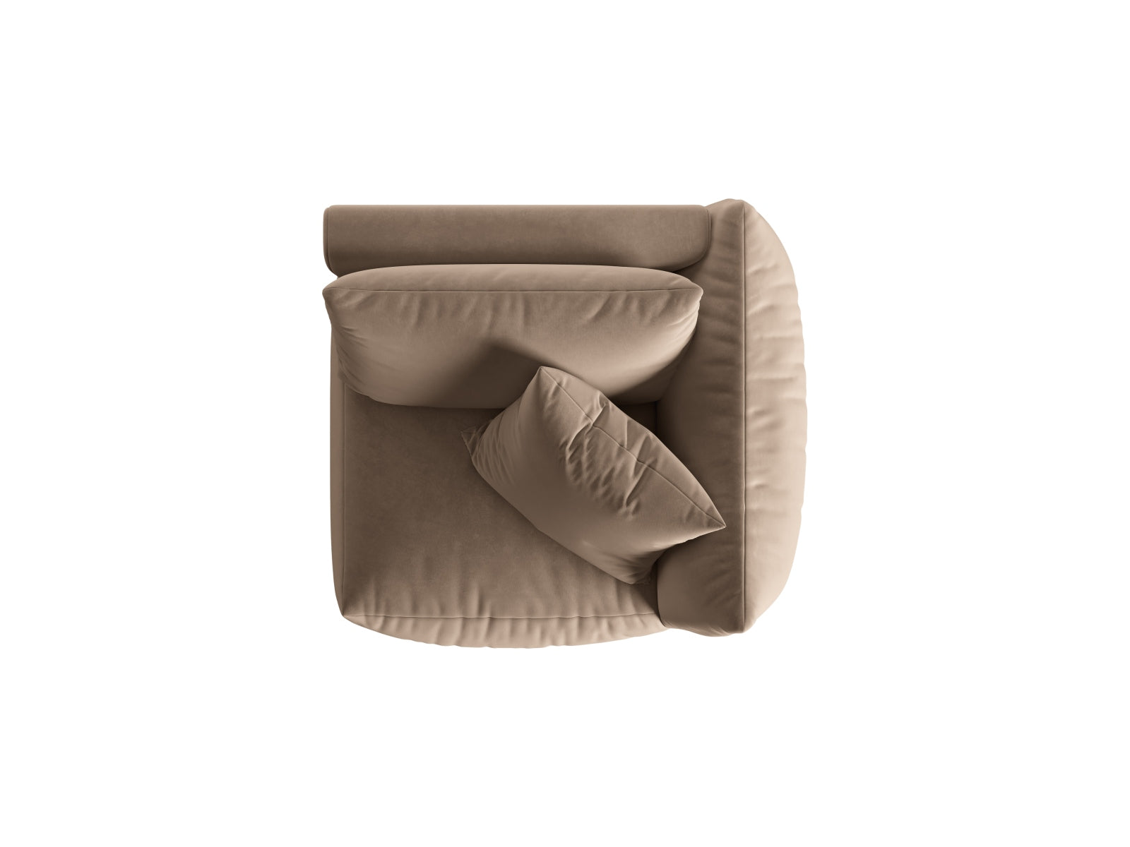 Entdecken Sie den Chris Velour Modul rechts 1 Sitzer von Micadoni – elegantes Design trifft auf höchsten Sitzkomfort für Ihr modernes Zuhause!