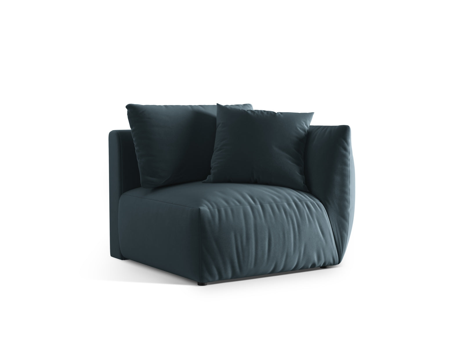 Entdecken Sie den Chris Velour Modul rechts 1 Sitzer von Micadoni – elegantes Design trifft auf höchsten Sitzkomfort für Ihr Zuhause!